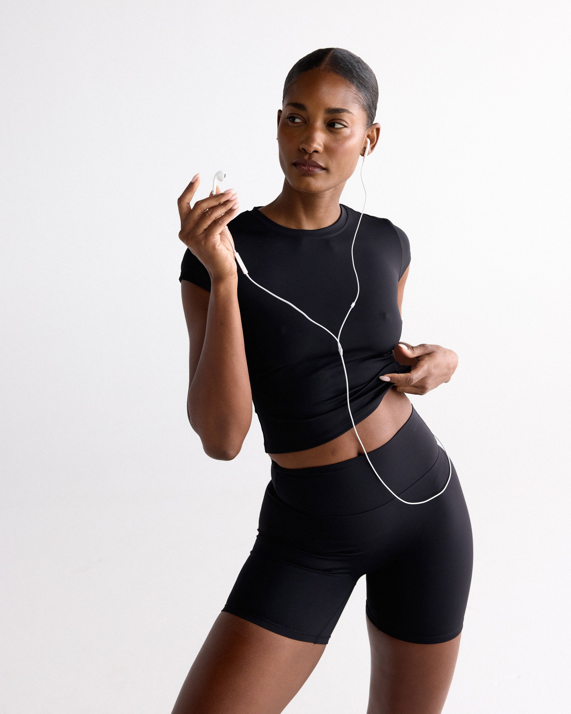 Women's Ultimate Crop Shorts - Black | Adanola – Adanola