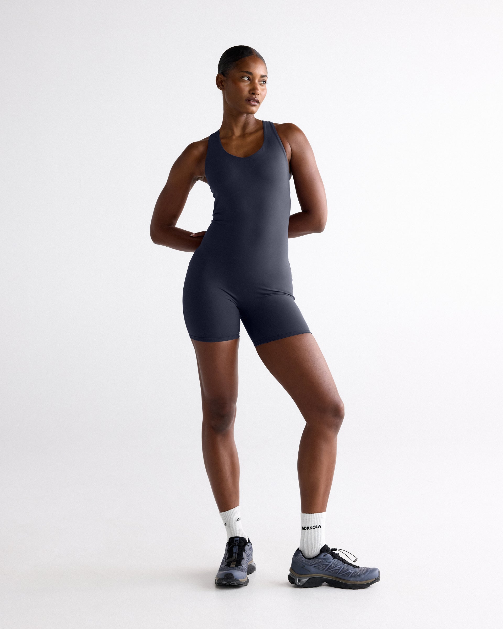 Ultimate V-Neck Romper - Midnight Blue – Adanola