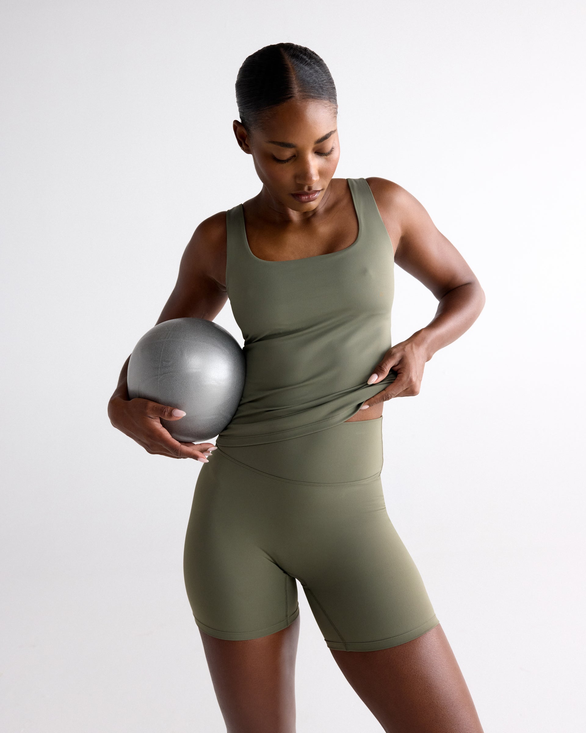 Women's Ultimate Square Neck Top - Olive | Adanola – Adanola