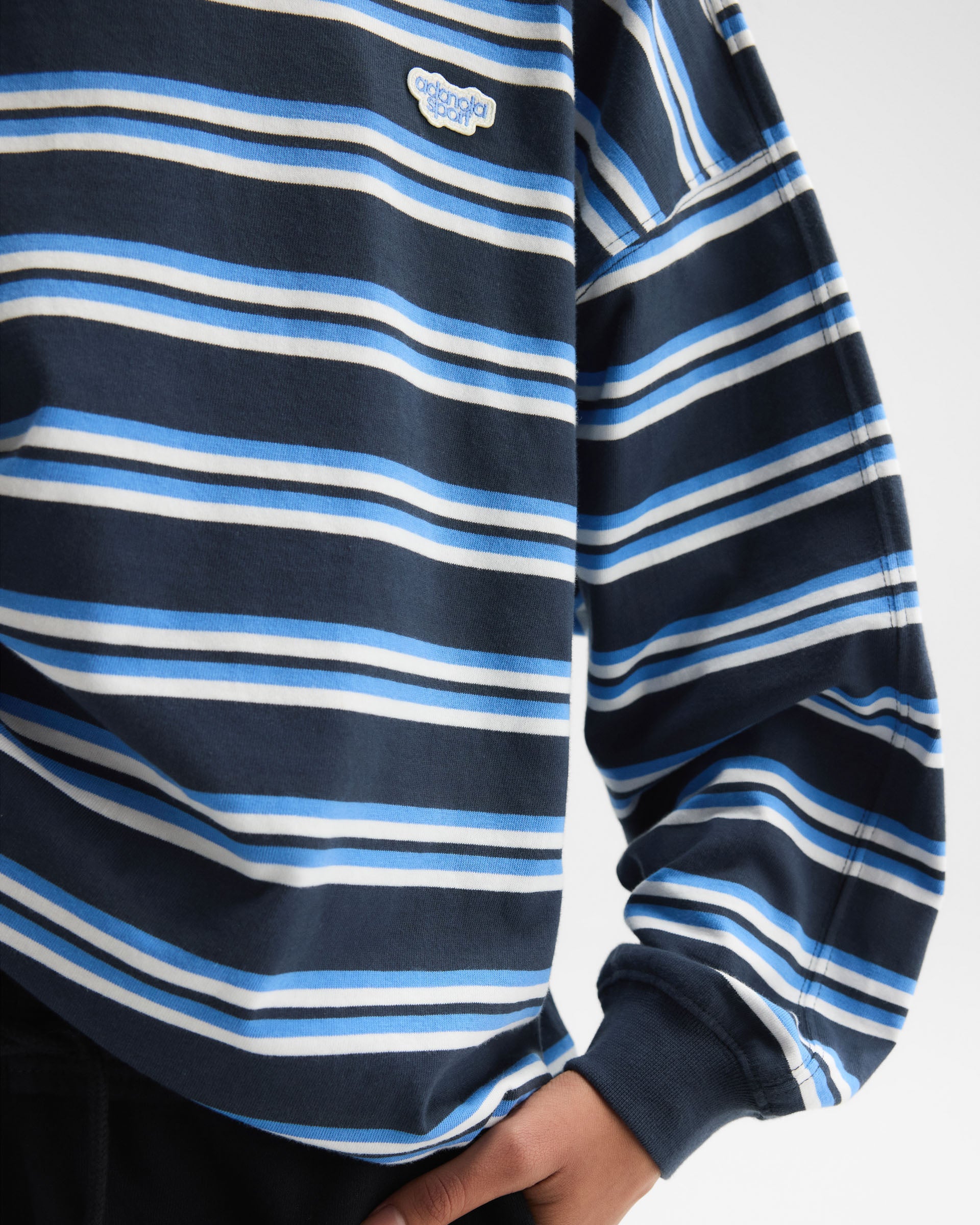 SUBARHILL STRIPE LONG SLEEVE TEE サイズ2 Stripe Long Sleeve T-shirt - Midnight Blue – Adanola