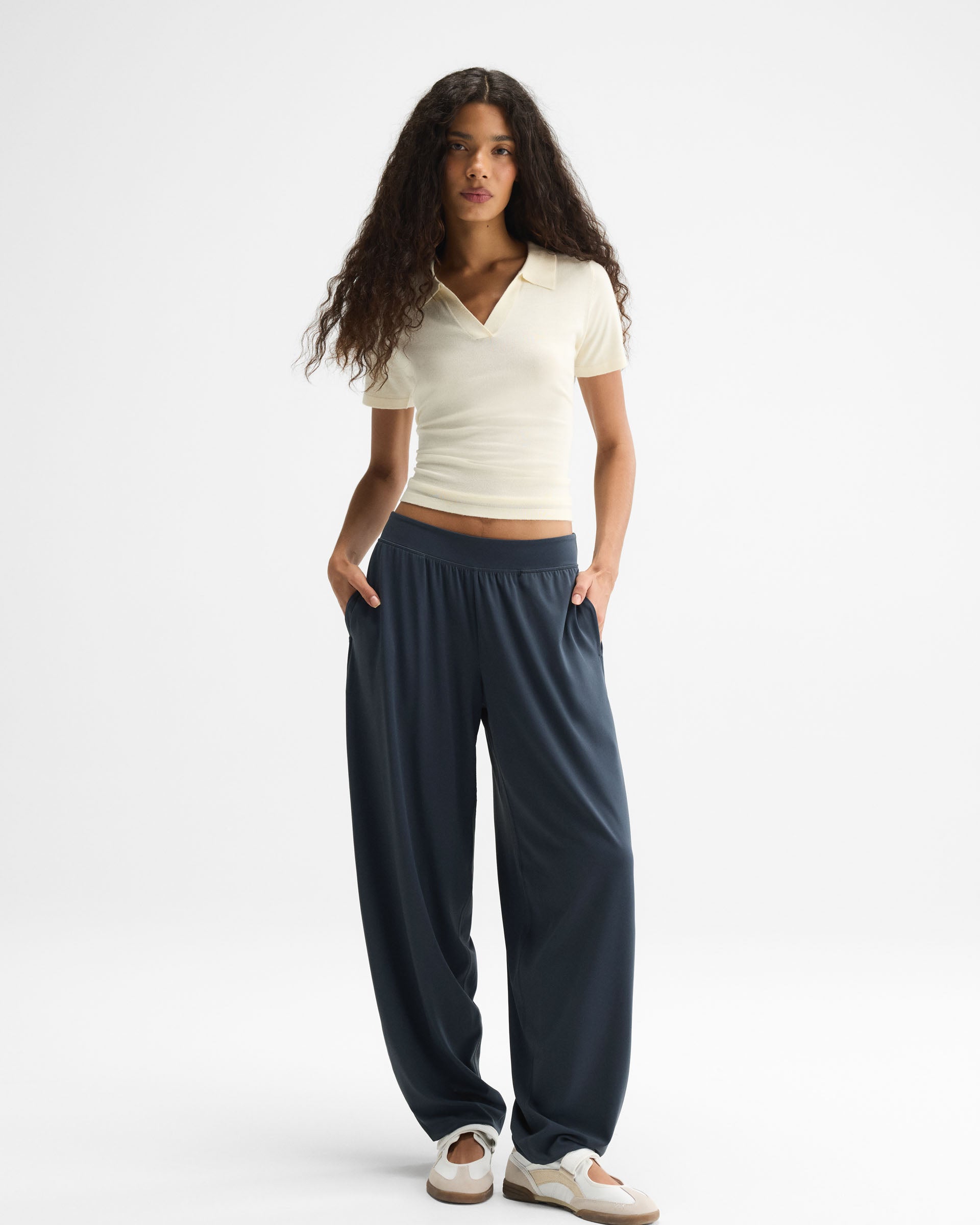 Balloon Yoga Pant - Midnight Blue