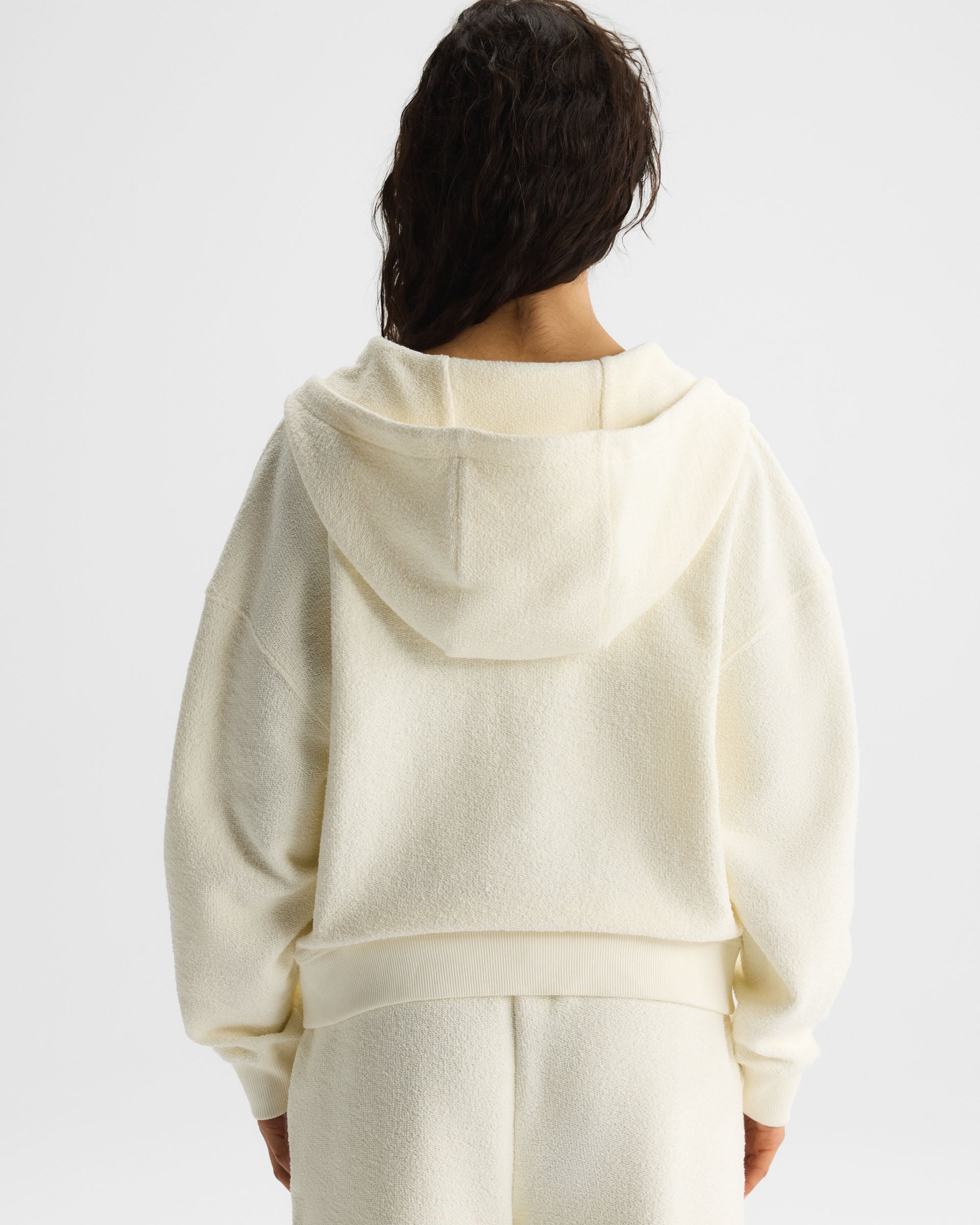 Women's Zip Through Hoodie - White | Adanola – Adanola