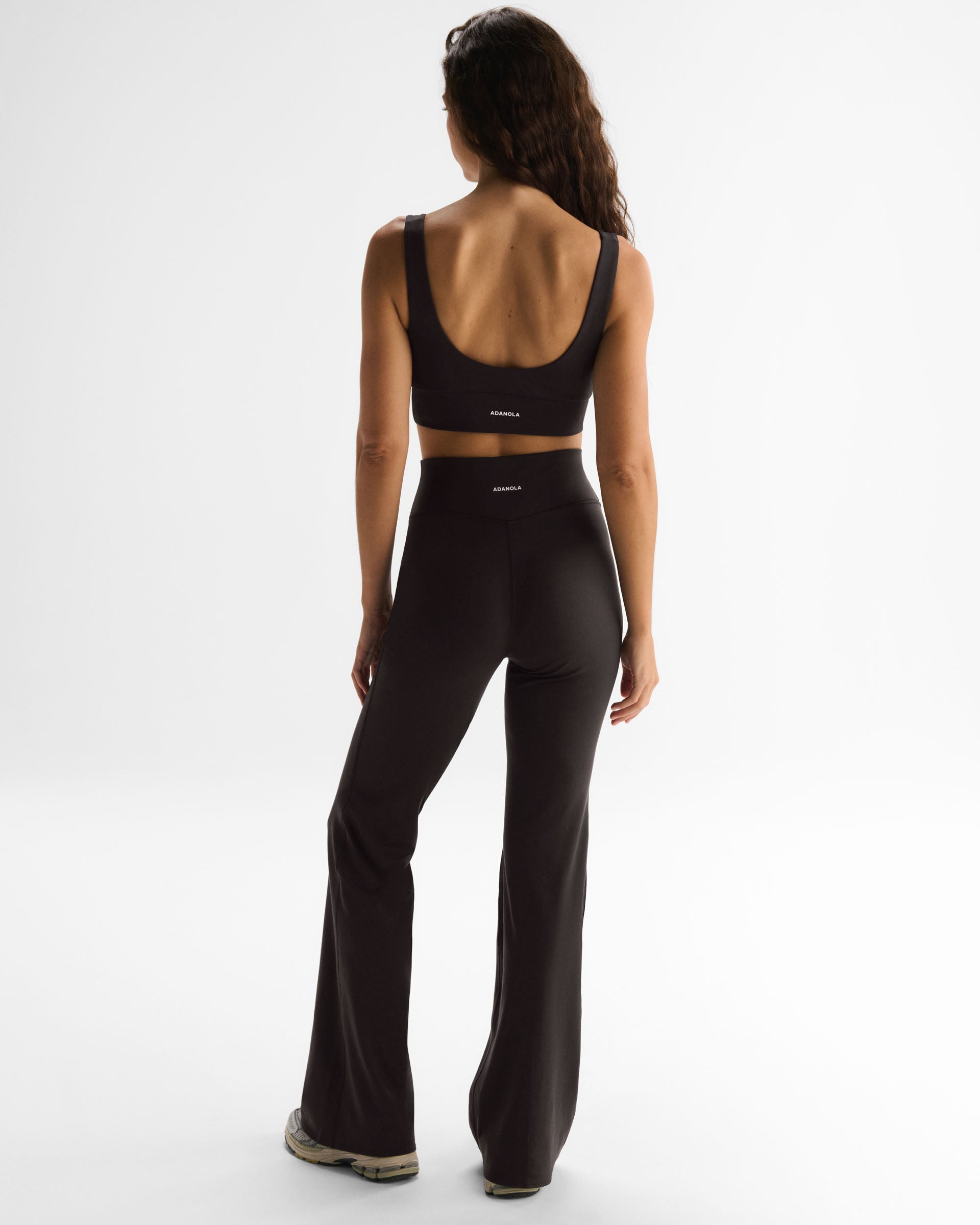 Women's Flared Yoga Pants - Coffee Bean | Adanola – Adanola