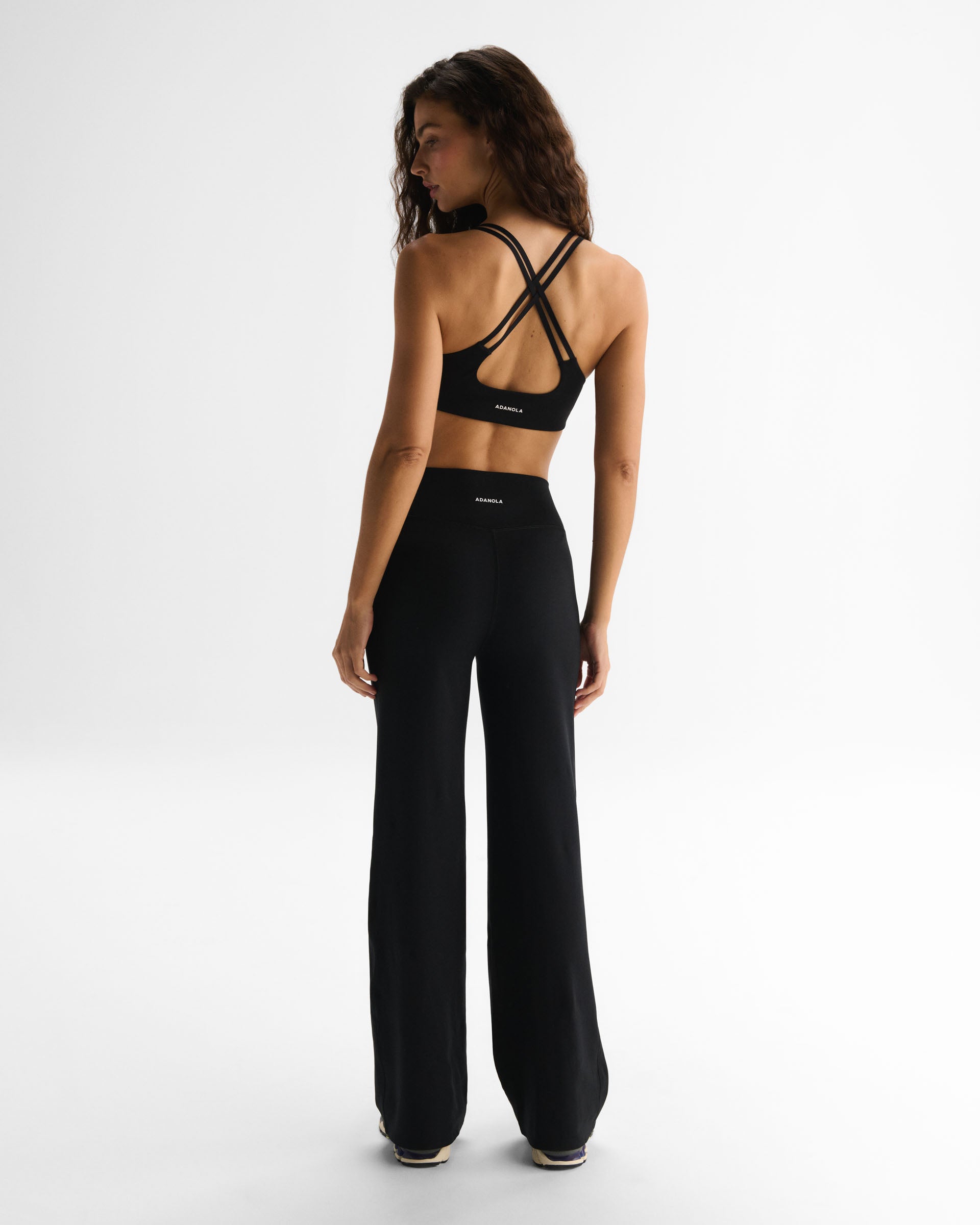 Women's Wrap Yoga Pants - Black | Adanola – Adanola
