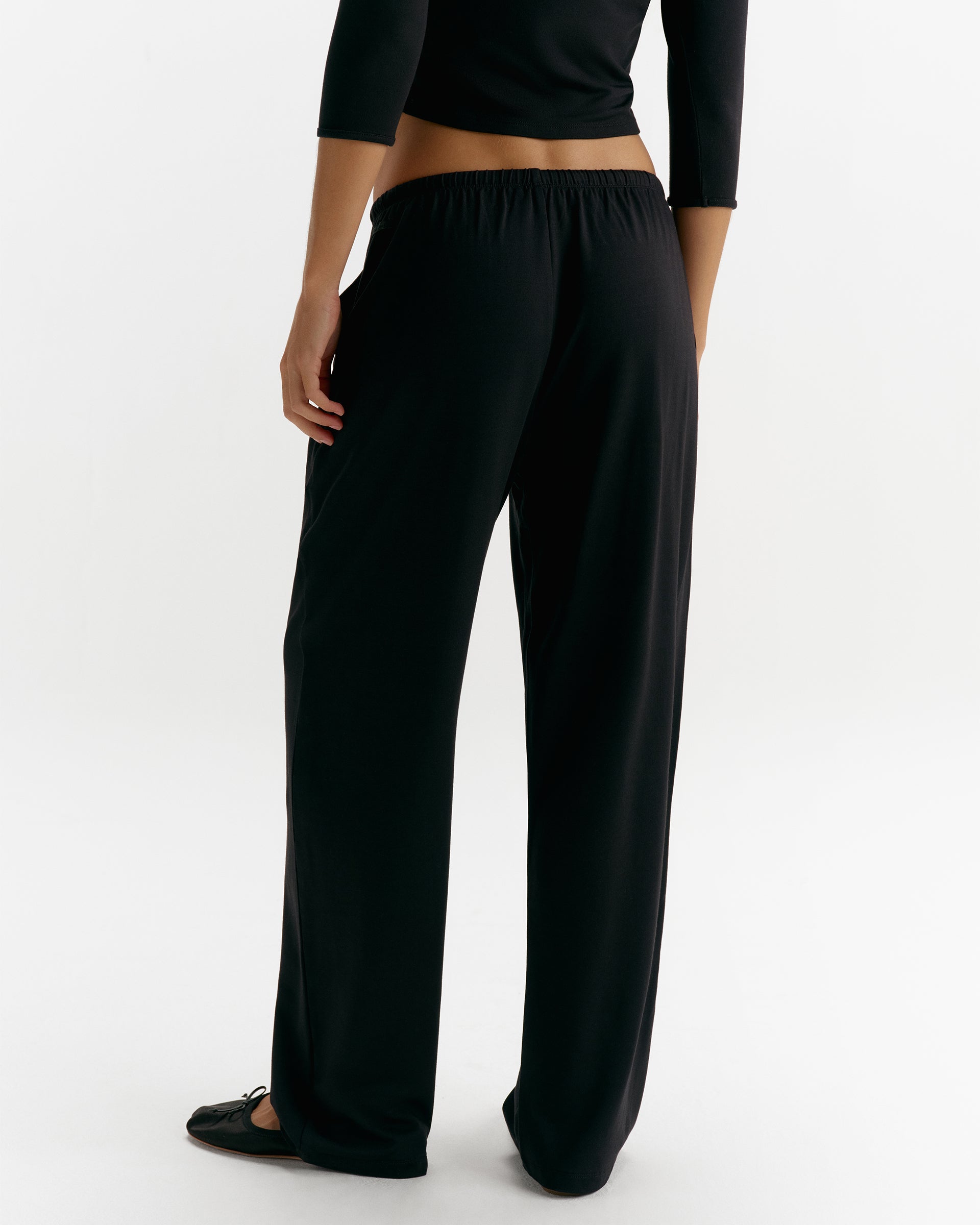 Modal Soft Lounge Trousers - Black