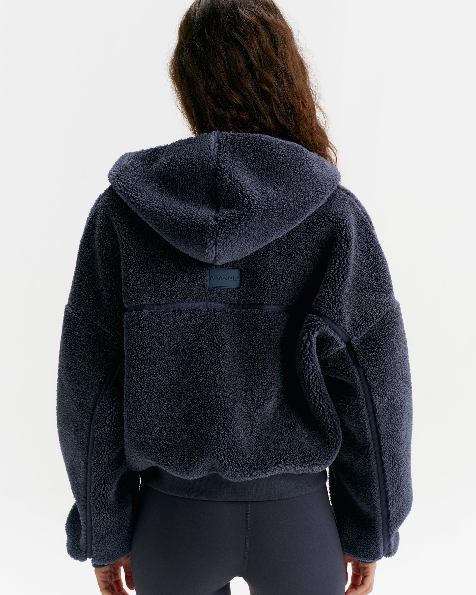 Hooded Yoke Seam Fleece - Midnight Blue