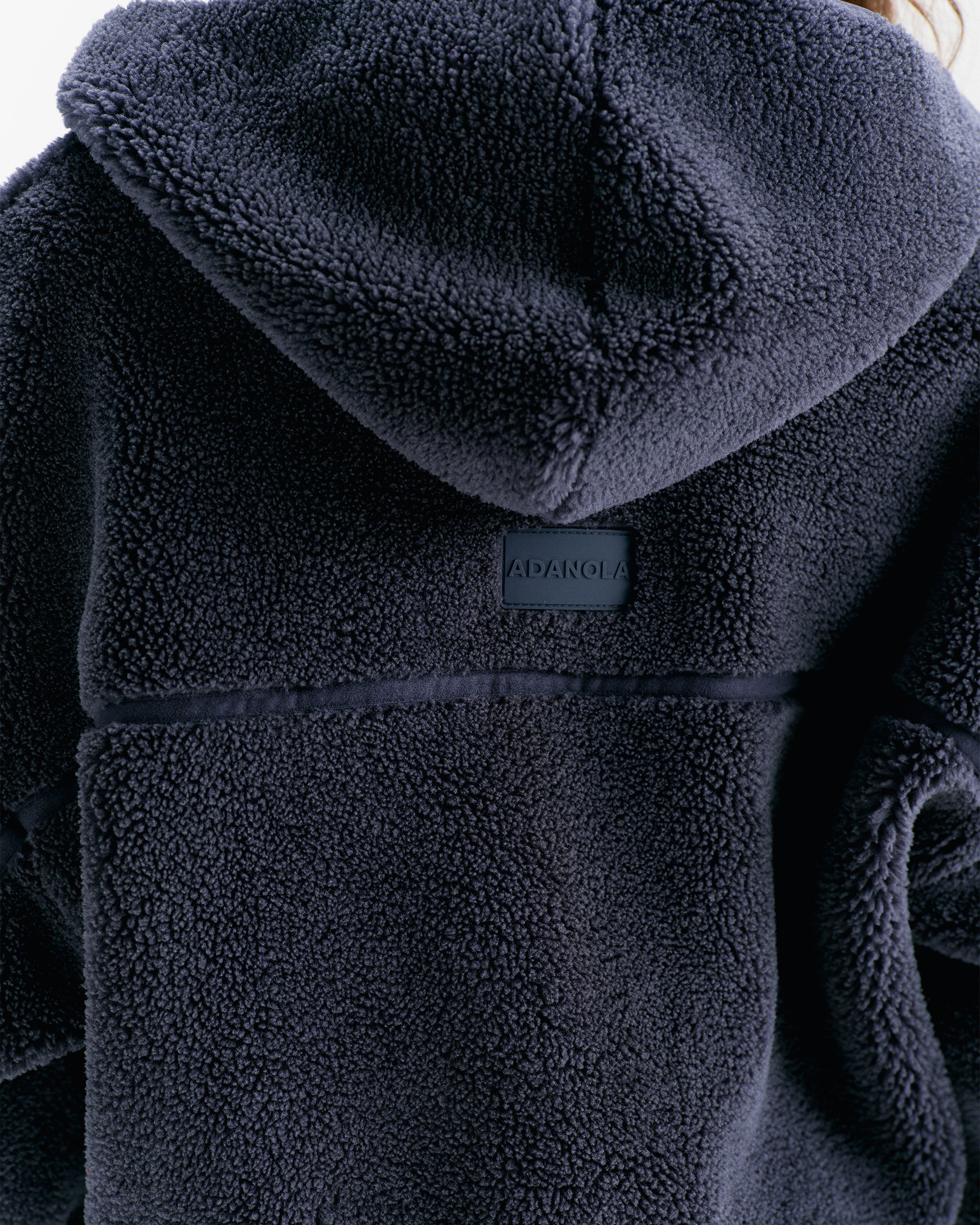 Hooded Yoke Seam Fleece - Midnight Blue