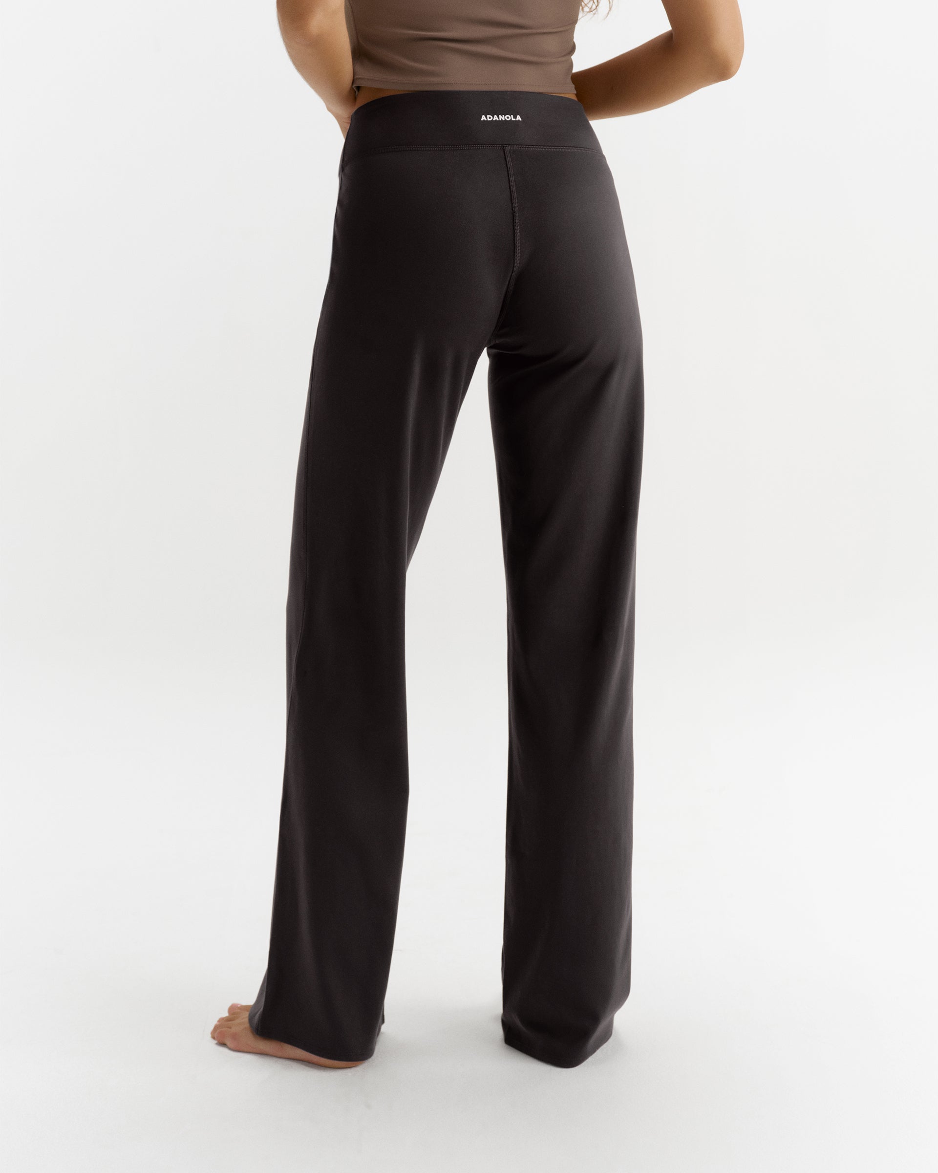 Women's Low Rise Yoga Pants - Coffee Bean | Adanola – Adanola