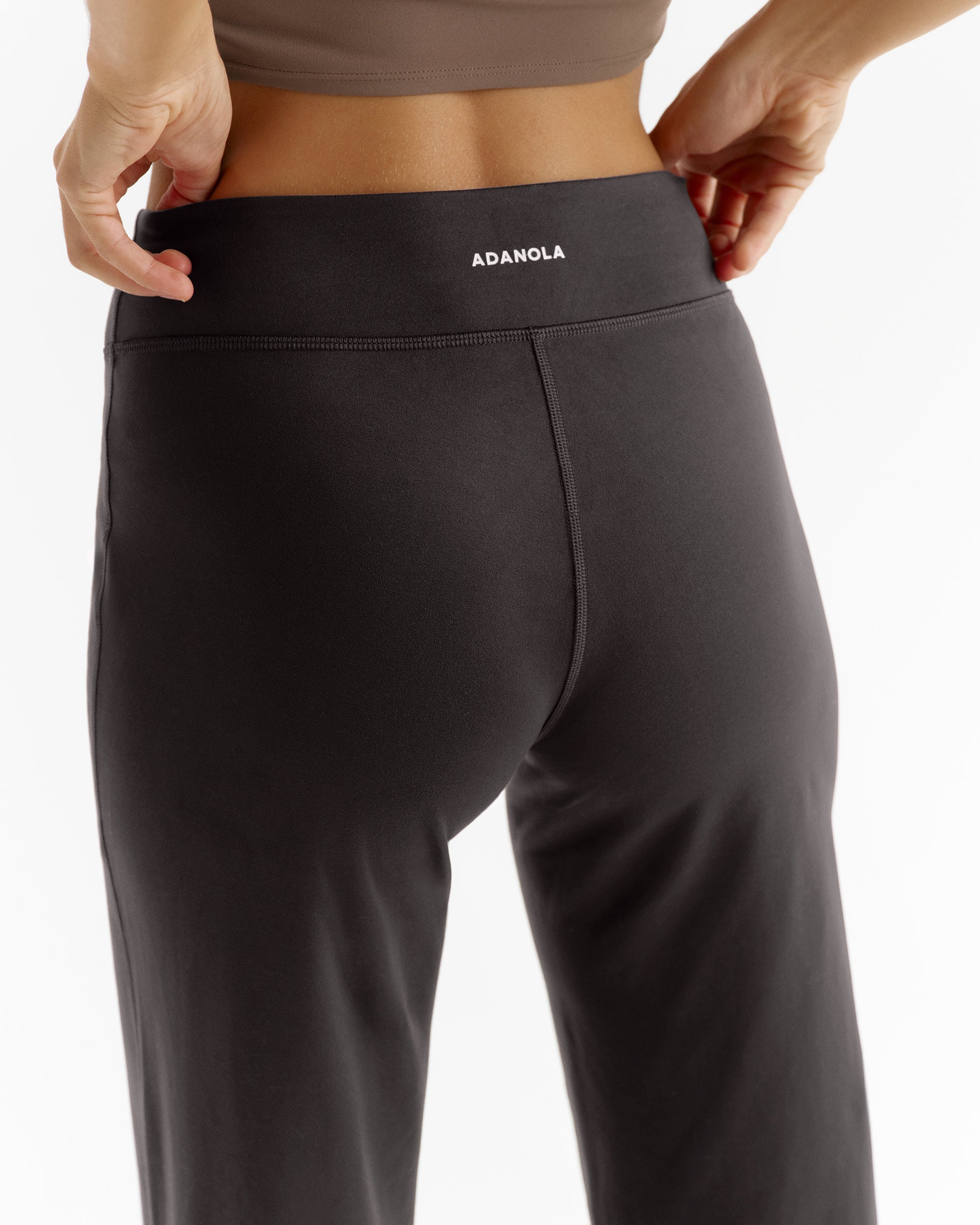 Women's Low Rise Yoga Pants - Coffee Bean | Adanola – Adanola