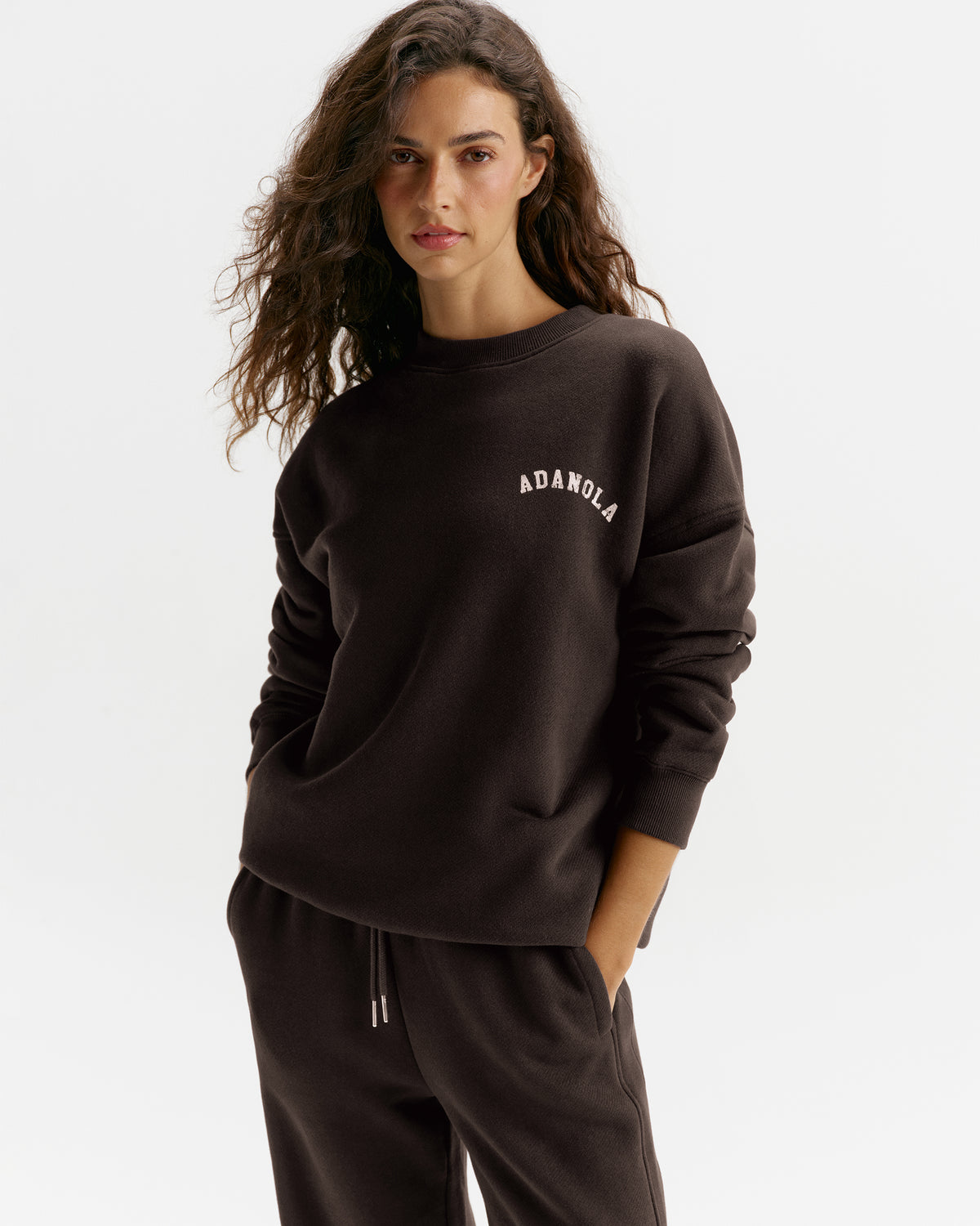 Classic Oversized Sweatshirt - Coffee Bean