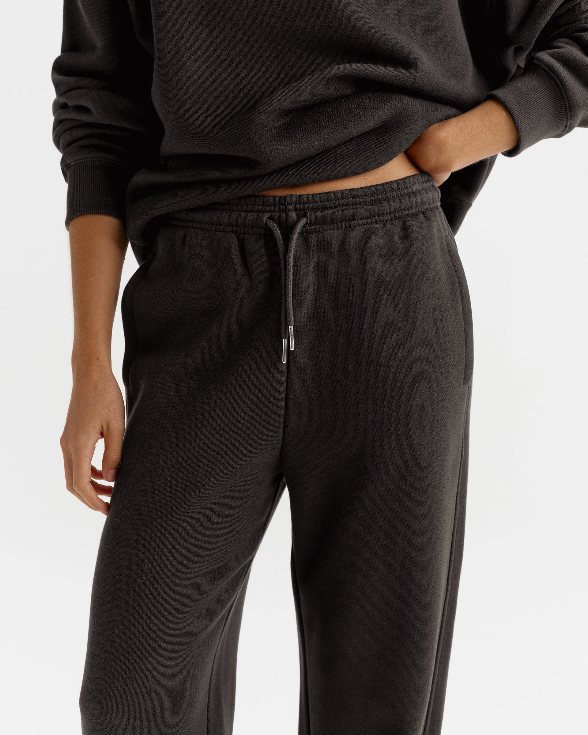 Classic Adanola Straight Leg Sweatpants - Coffee Bean
