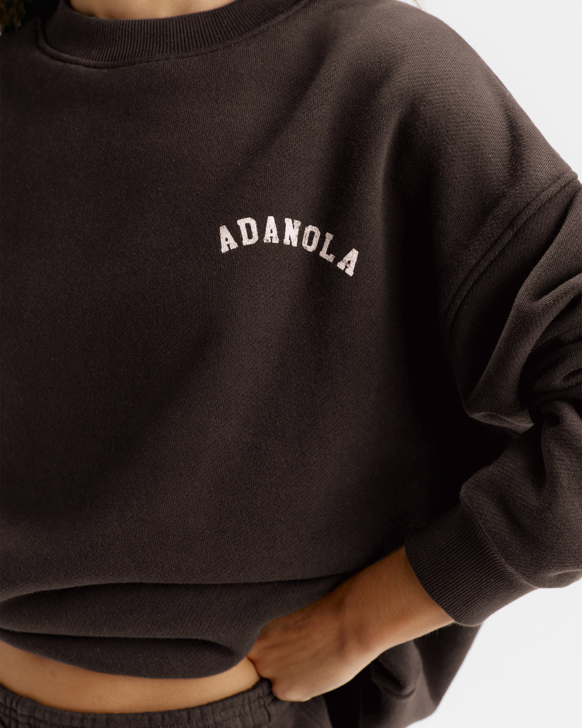Classic Oversized Sweatshirt - Coffee Bean