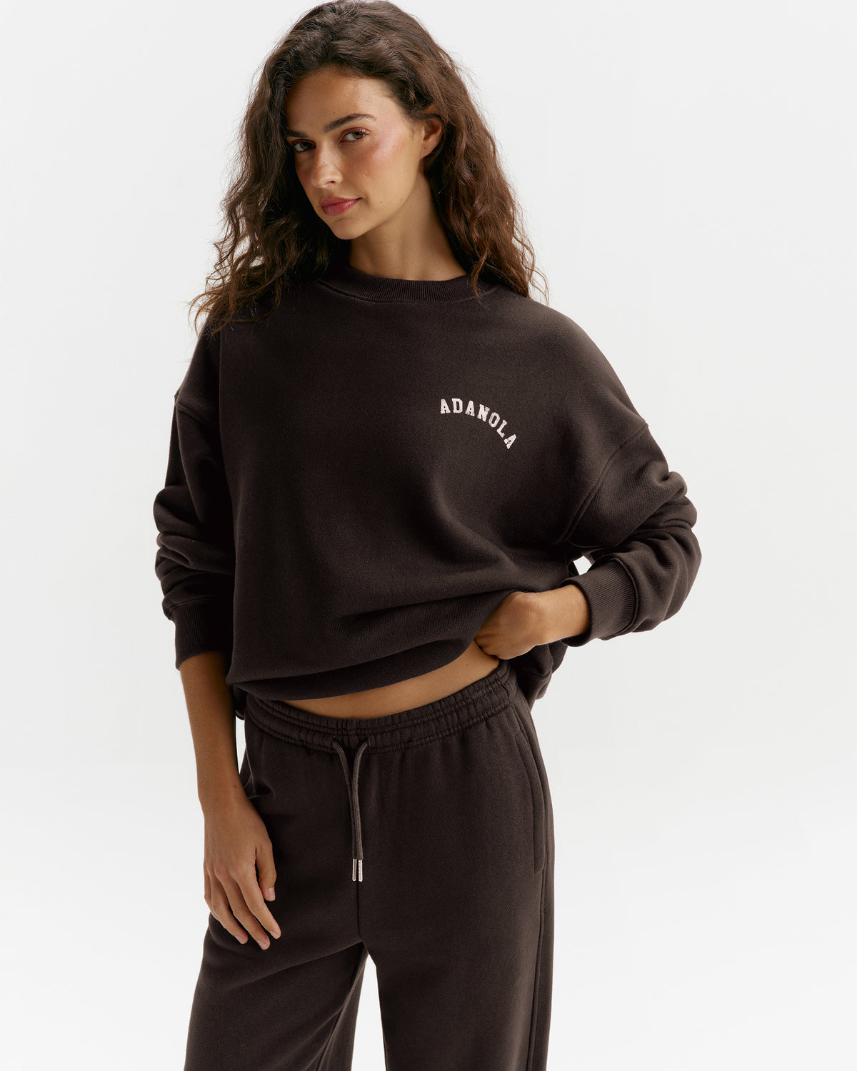 Classic Oversized Sweatshirt - Coffee Bean
