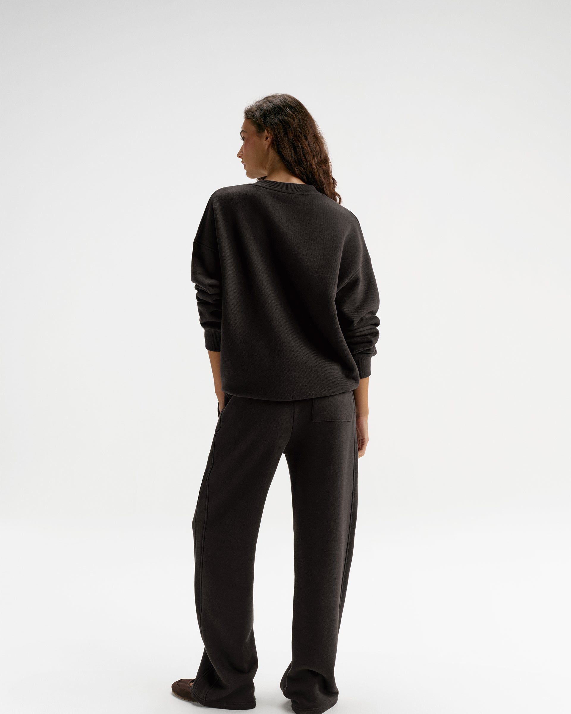 Classic Adanola Straight Leg Sweatpants - Coffee Bean