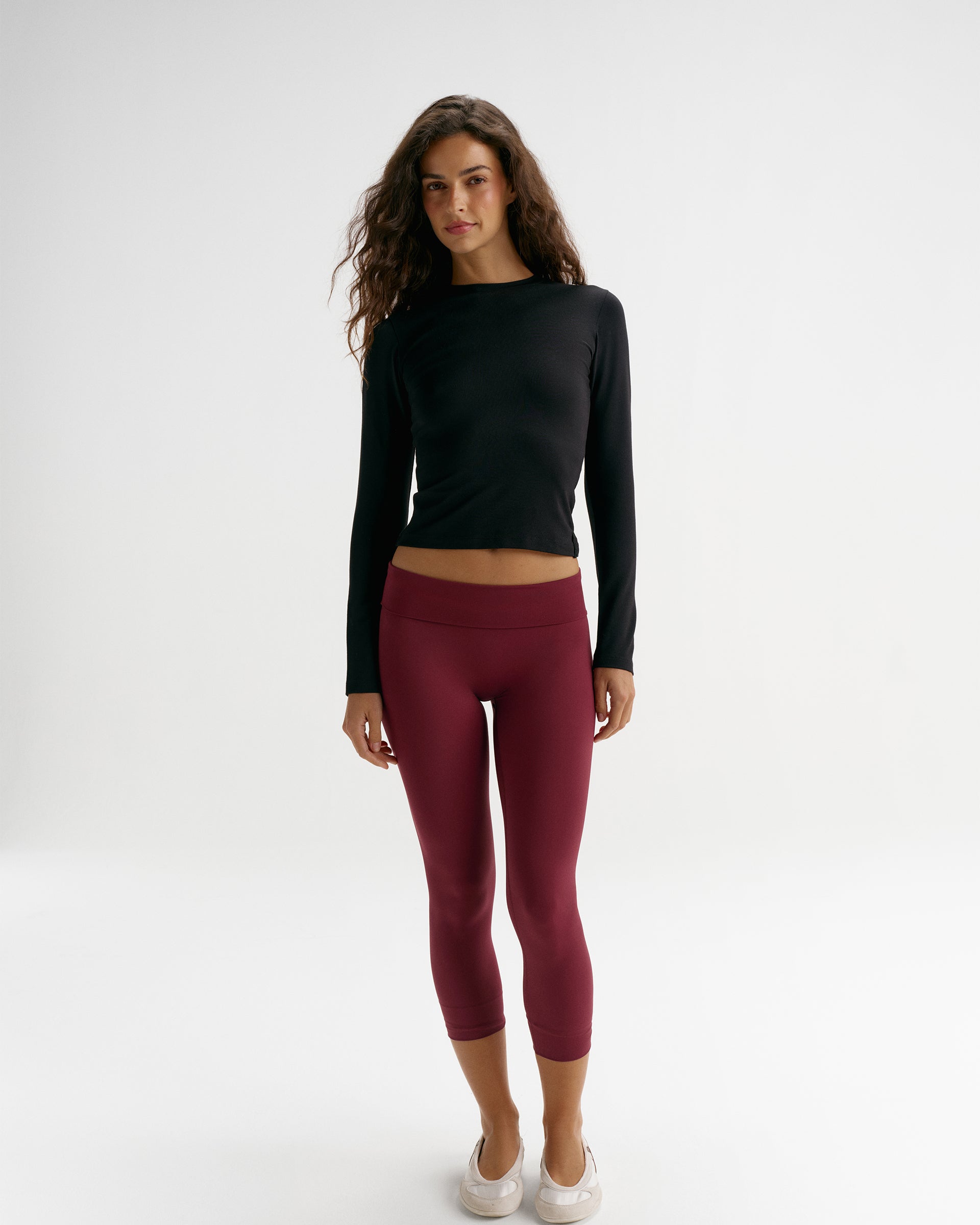 Modal Soft Long Sleeve Top - Black