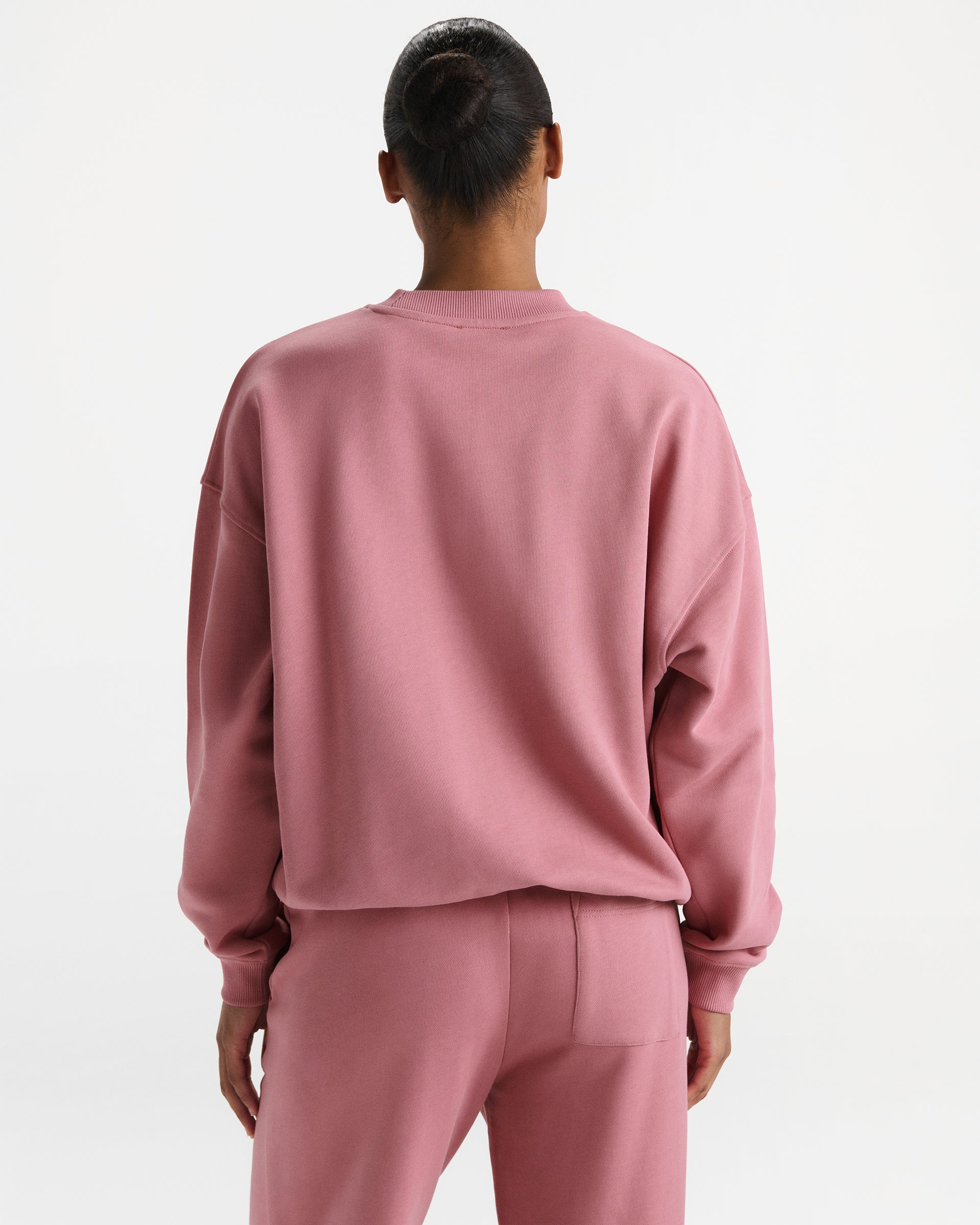 AS Chain Stitch Oversized Sweatshirt - Dusty Pink