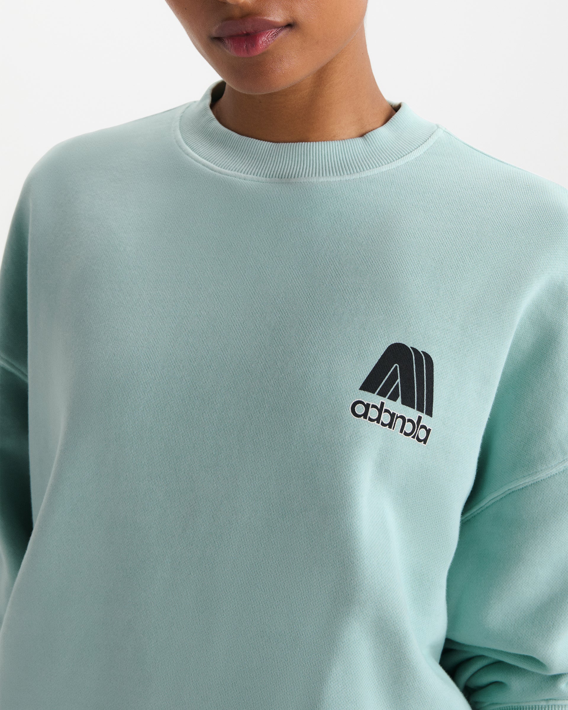Echo Washed Oversized Sweatshirt - Ocean Blue/Midnight Blue