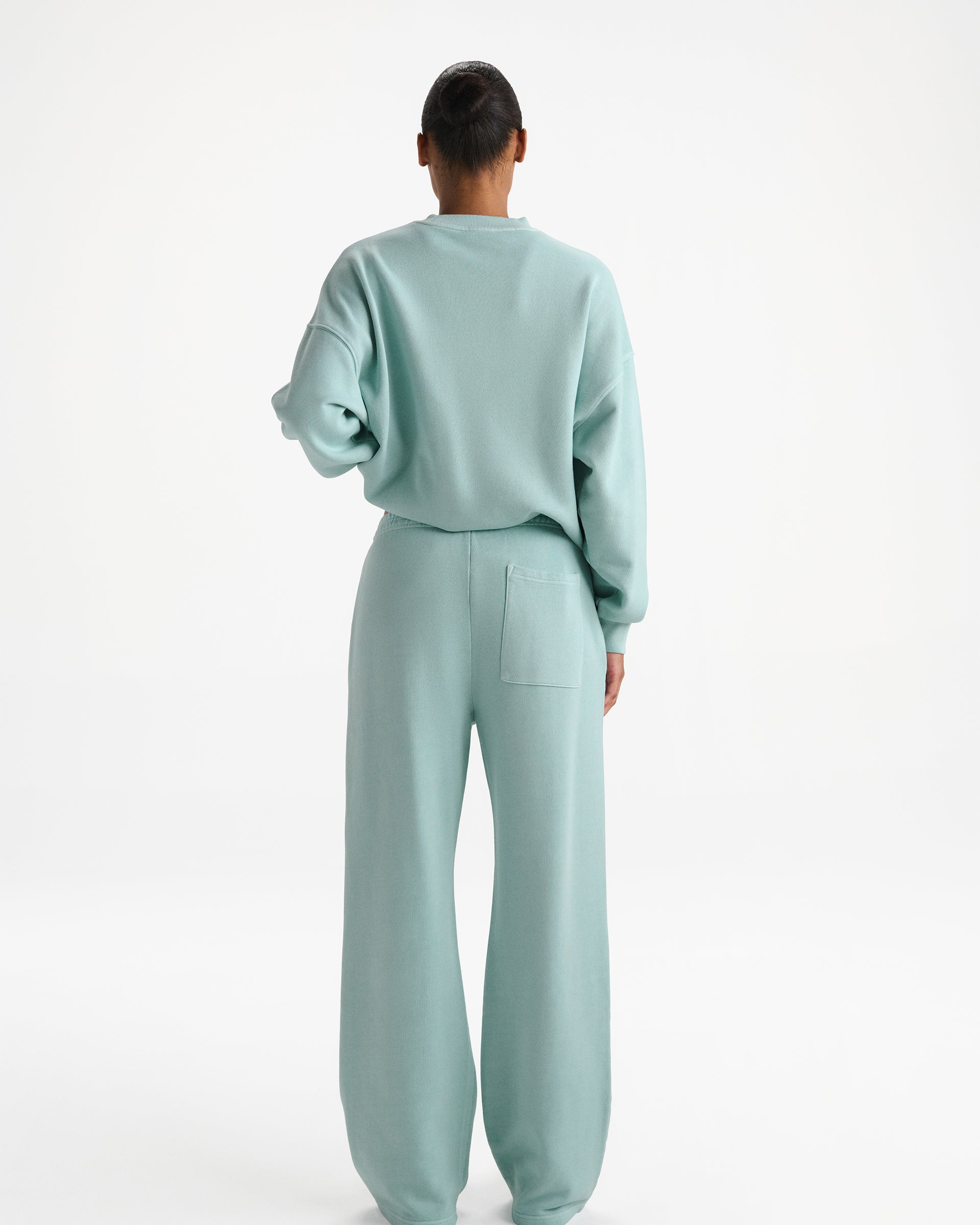 Echo Washed Straight Leg Sweatpants - Ocean Blue/Midnight Blue