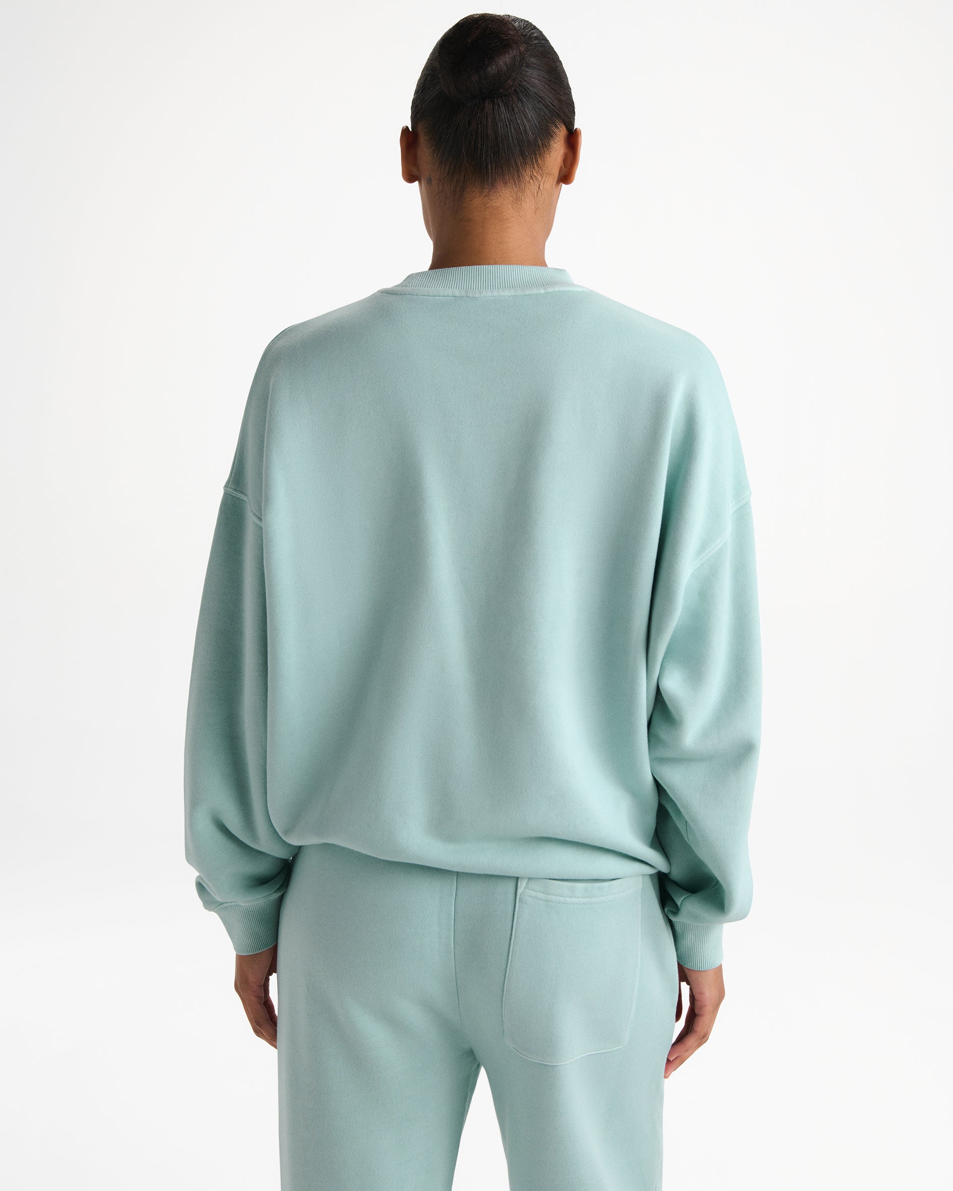Echo Washed Oversized Sweatshirt - Ocean Blue/Midnight Blue