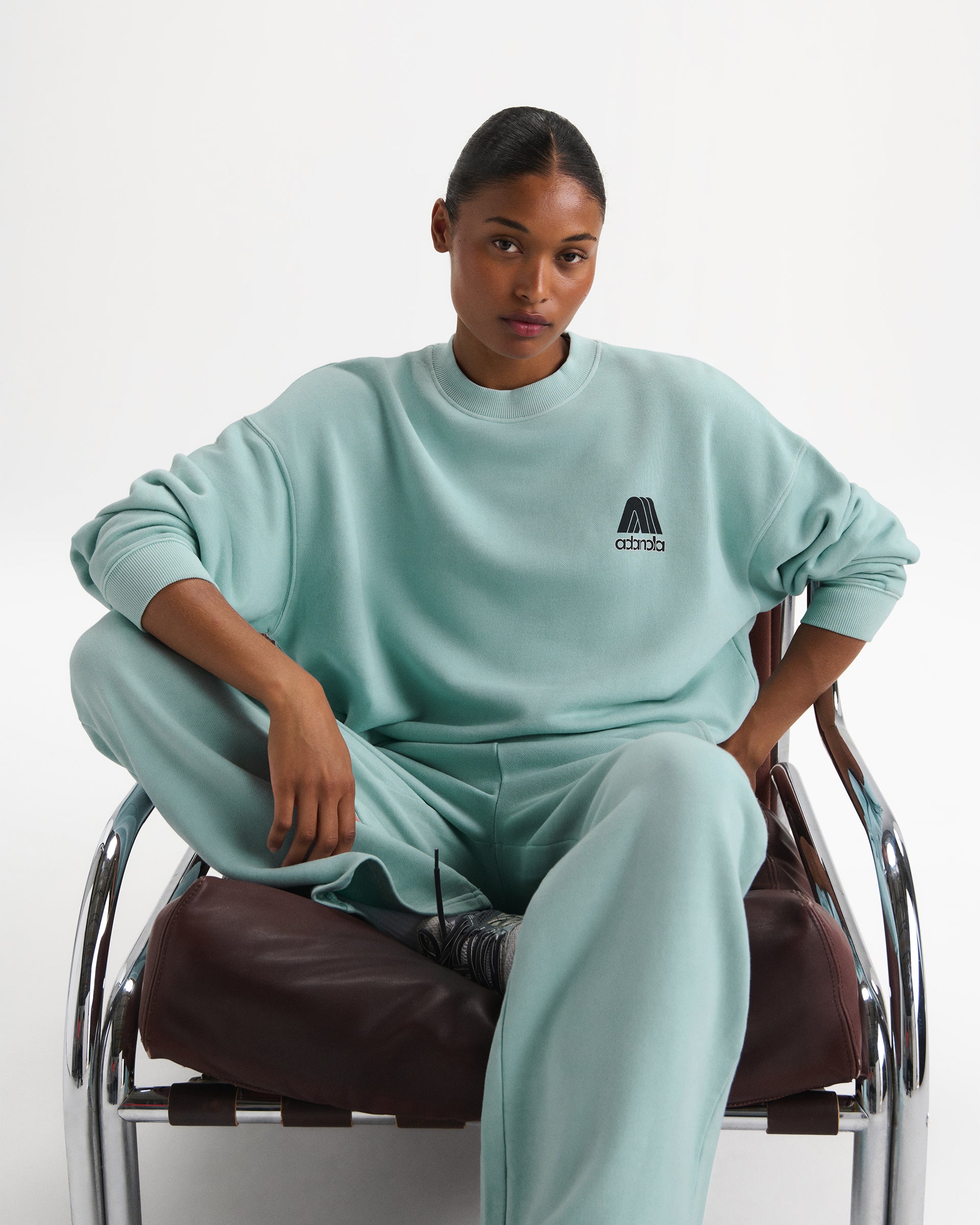 Echo Washed Oversized Sweatshirt - Ocean Blue/Midnight Blue