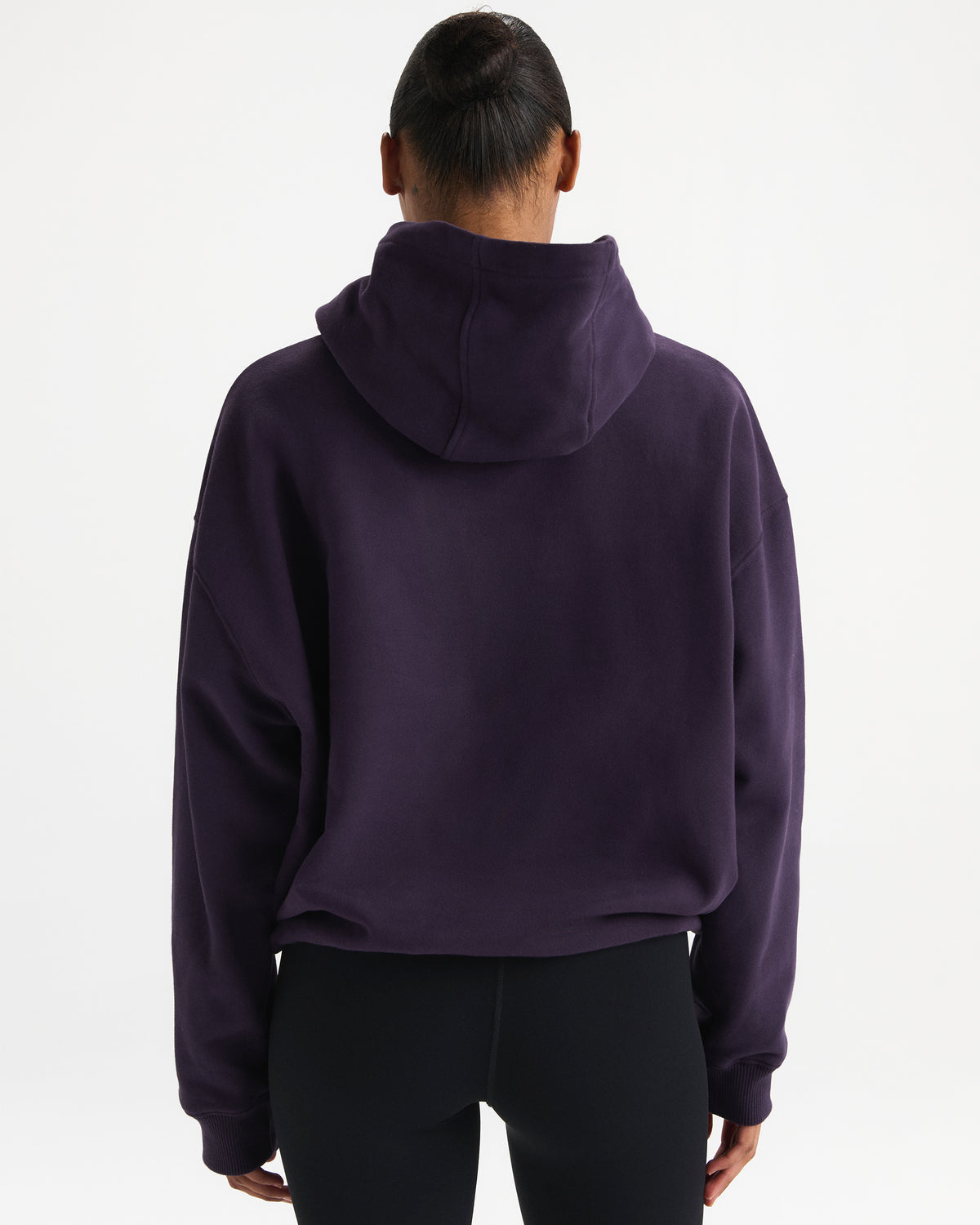90s Sport Oversized Hoodie - Dark Plum