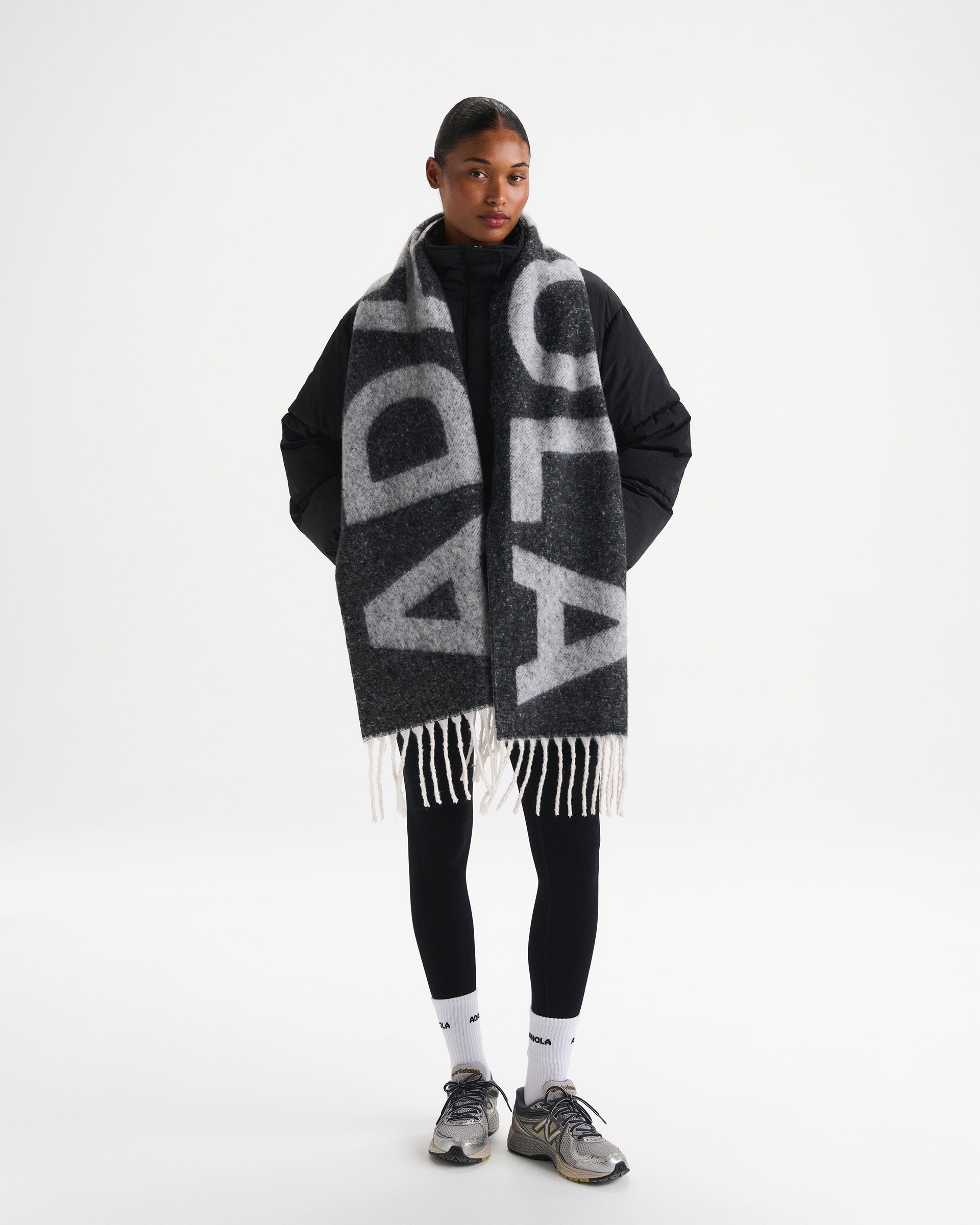 Knit Scarf - Grey Melange