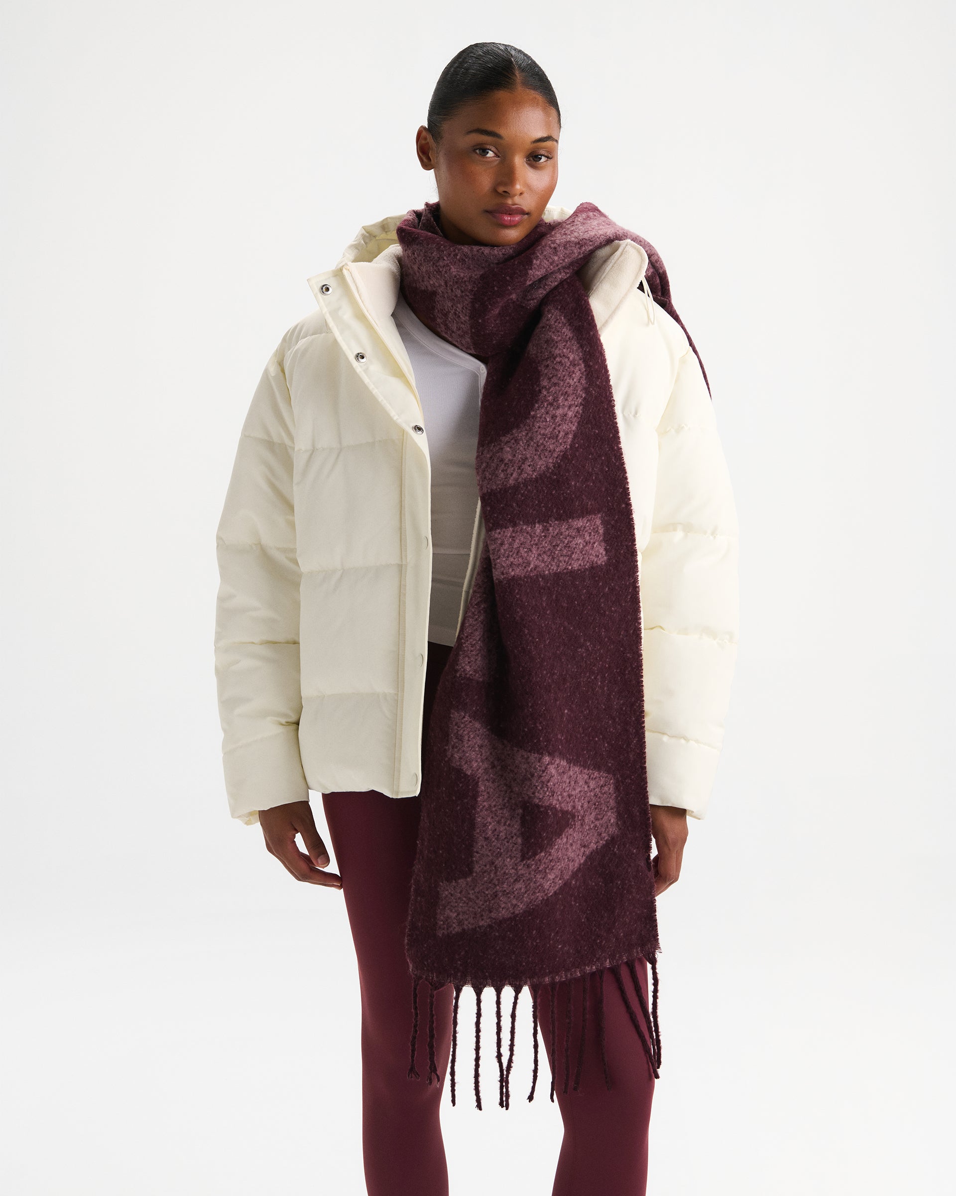 Knit Scarf - Dark Cherry