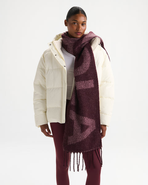 Women's Knit Scarf - Dark Cherry | Adanola – Adanola