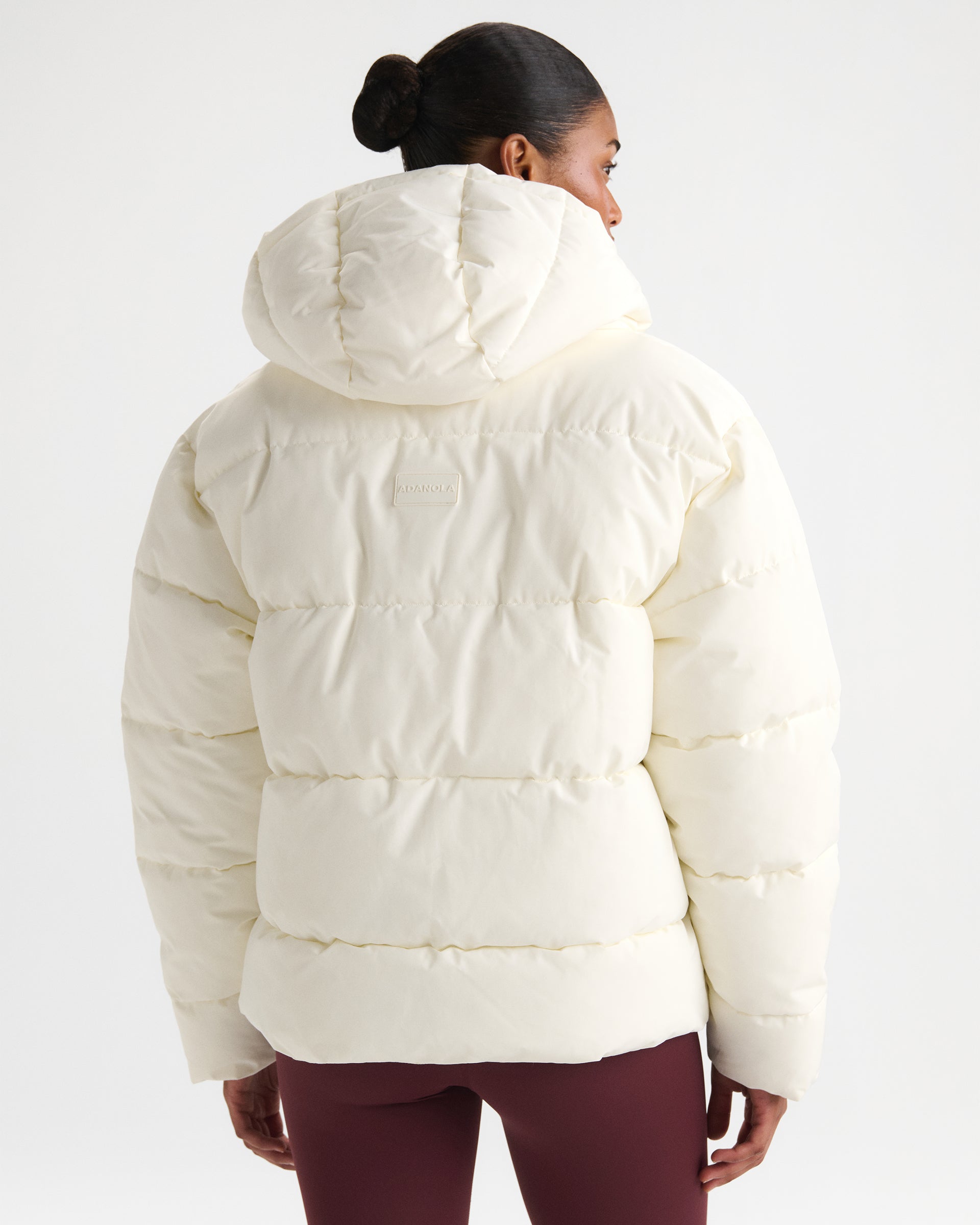Hooded Puffer Jacket - Marshmallow White