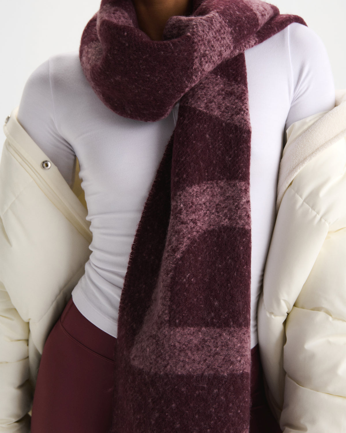 Knit Scarf - Dark Cherry