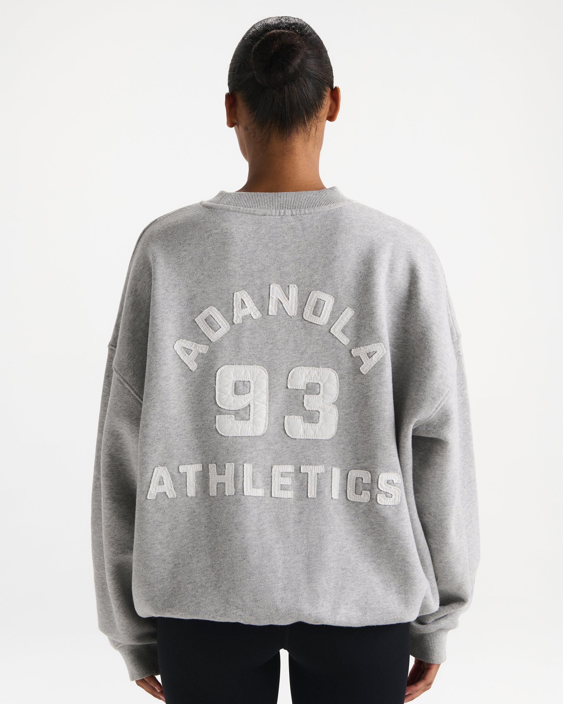 ADANOLA グレー ロゴ スウェット Women's Oversized Sweatshirt - Grey | Adanola – Adanola