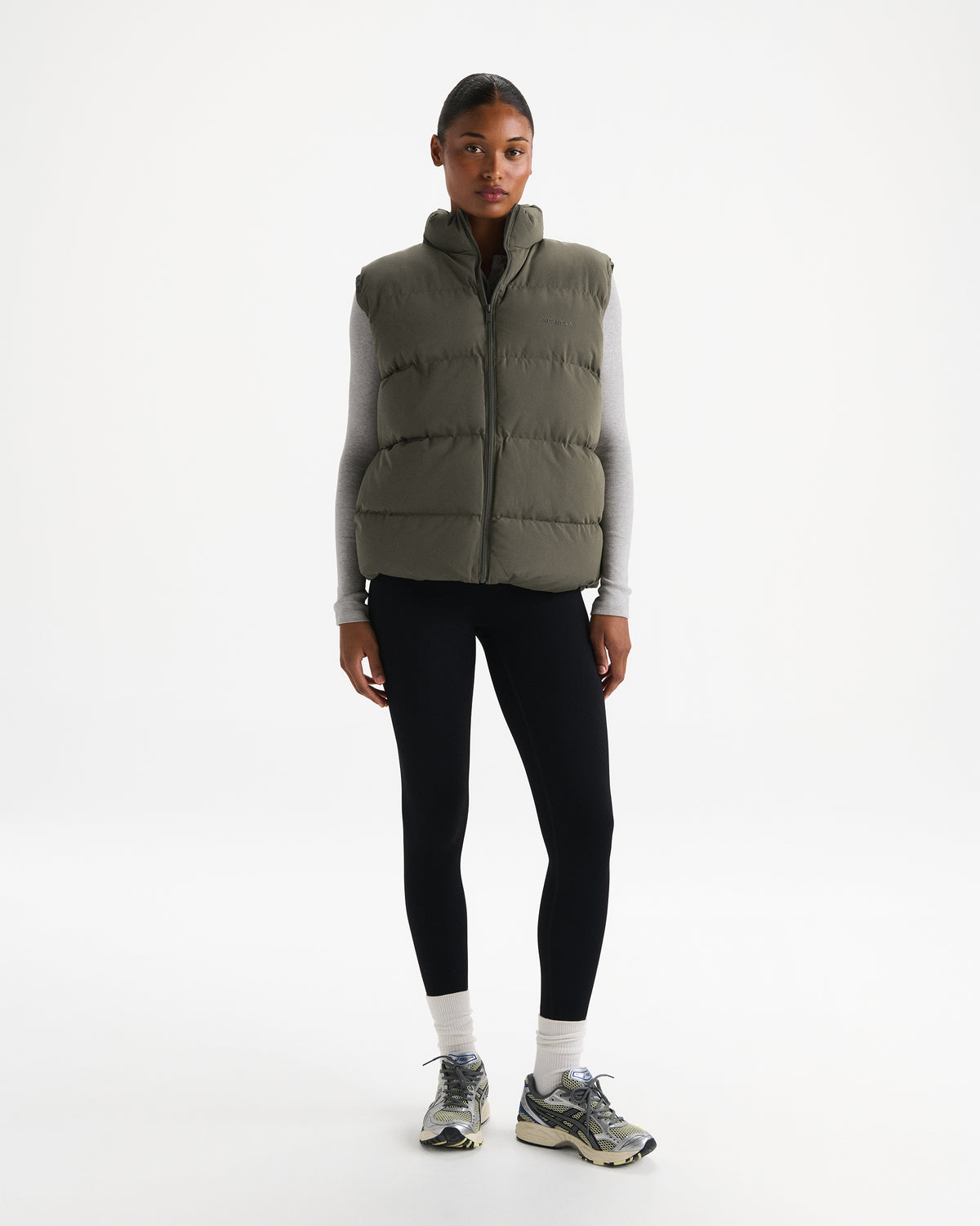 Puffer Gilet - Olive Green
