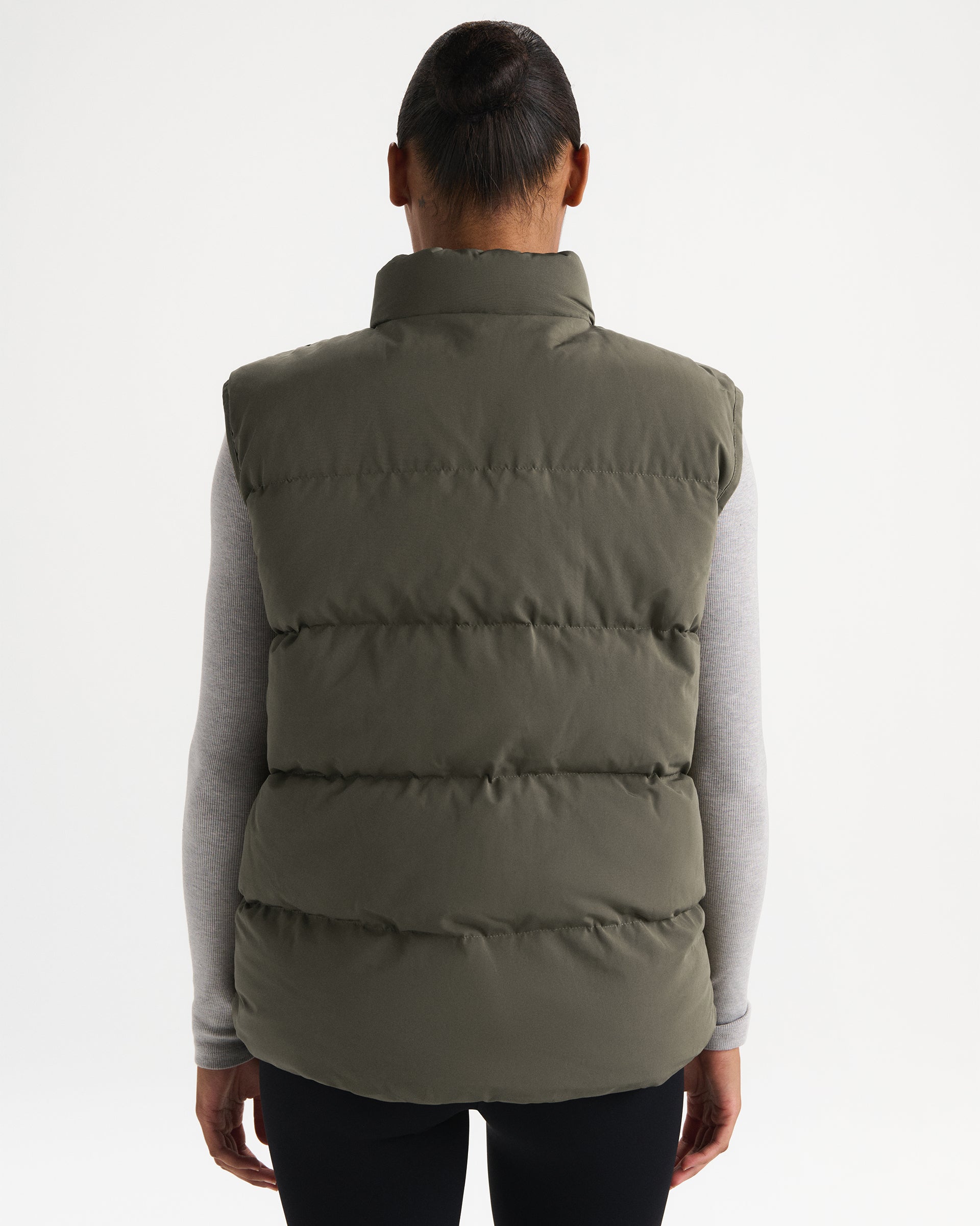 Puffer Gilet - Olive Green