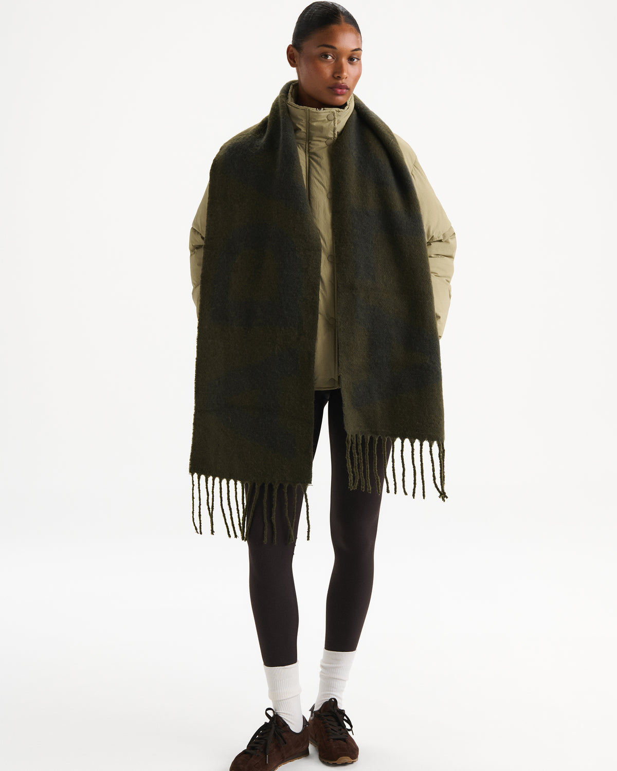 Knit Scarf - Fern Green