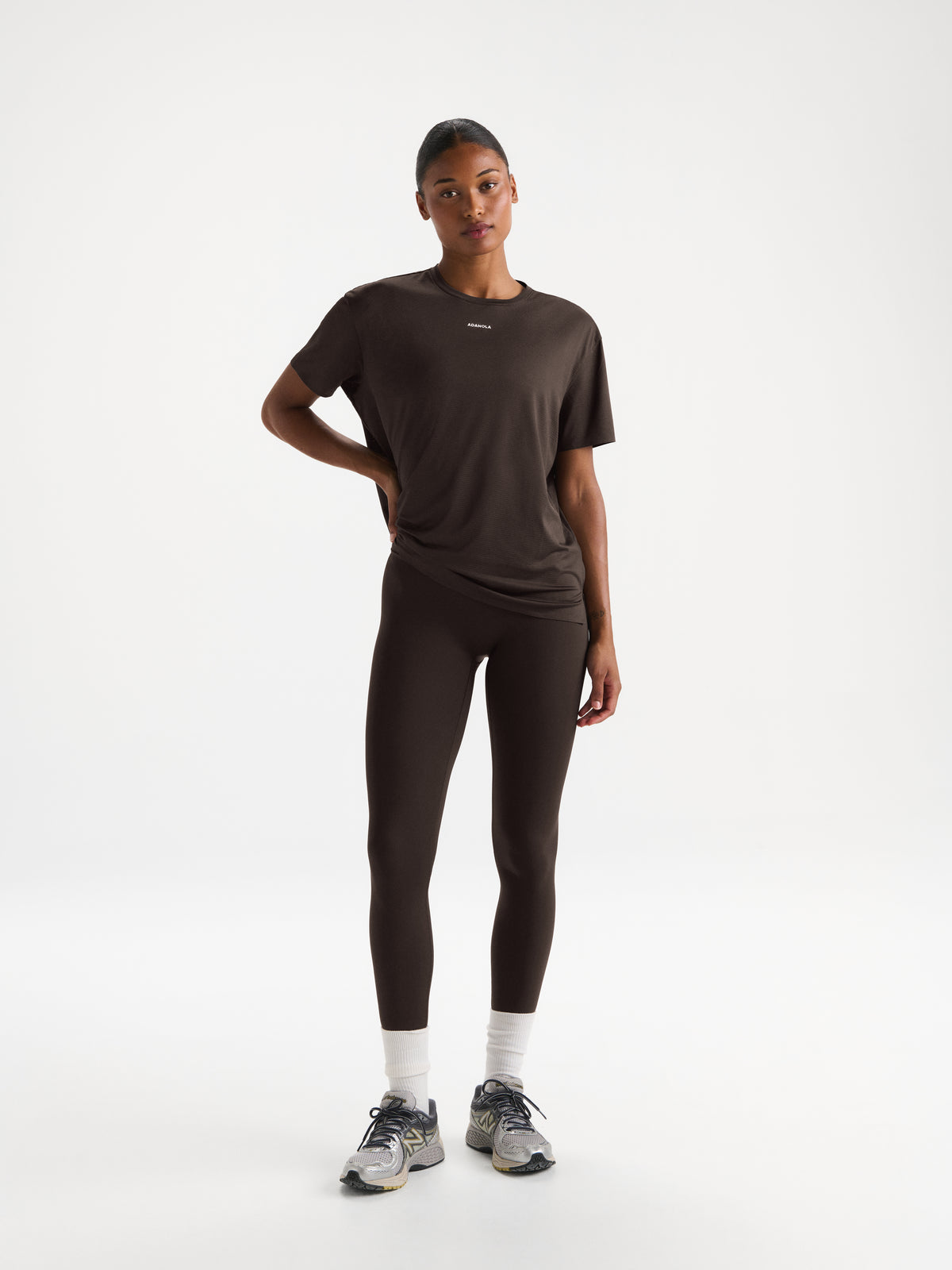 Mesh Active Short Sleeve T-shirt - Coffee Bean