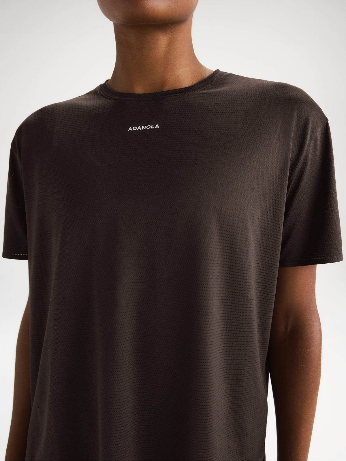 Mesh Active Short Sleeve T-shirt - Coffee Bean
