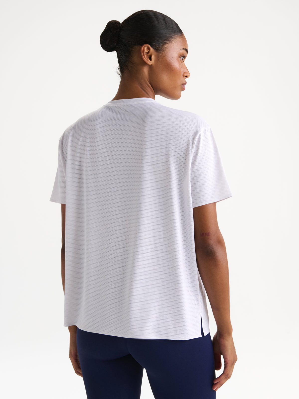 Mesh Active Short Sleeve T-shirt - White