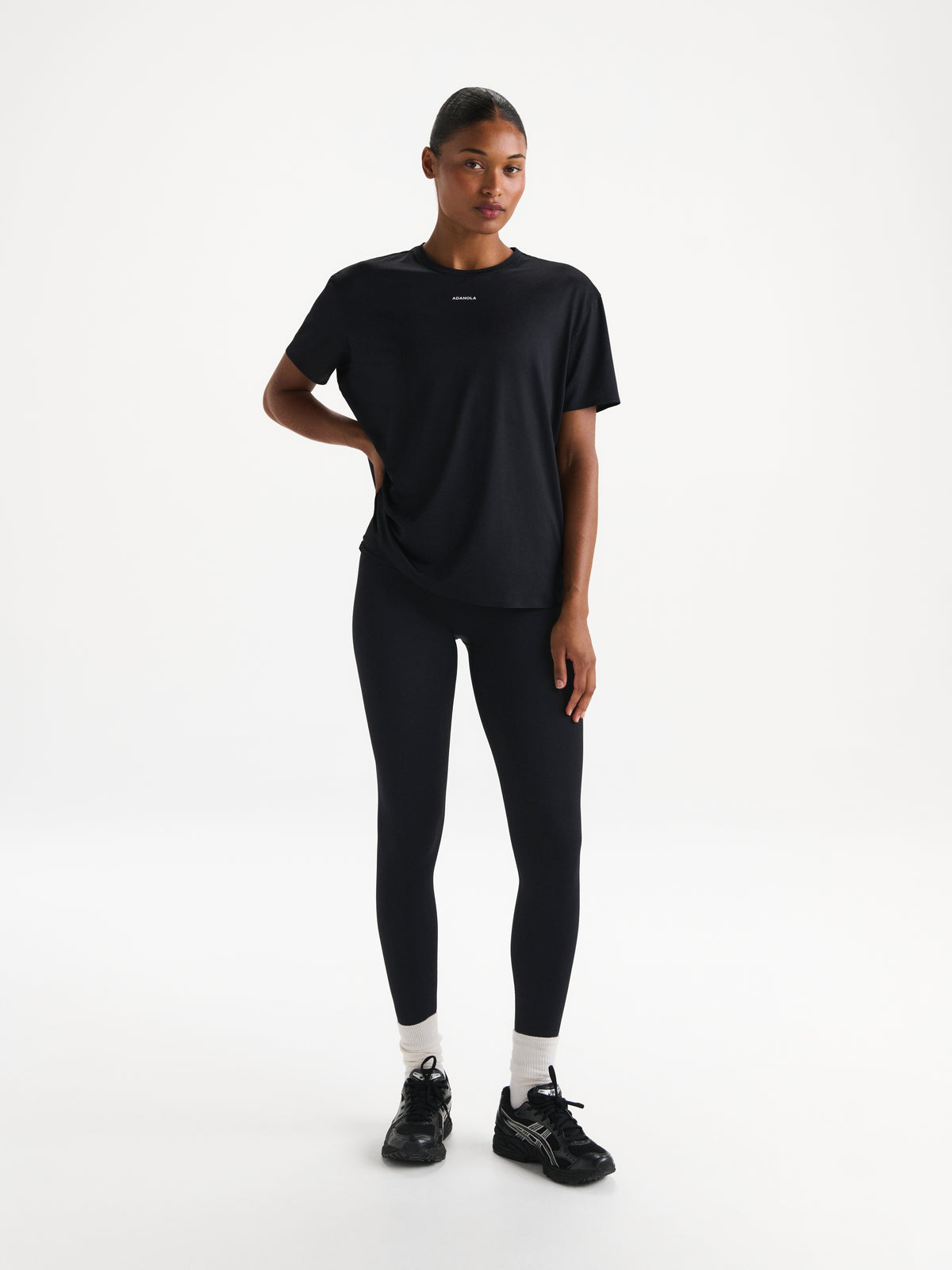Mesh Active Short Sleeve T-shirt - Black