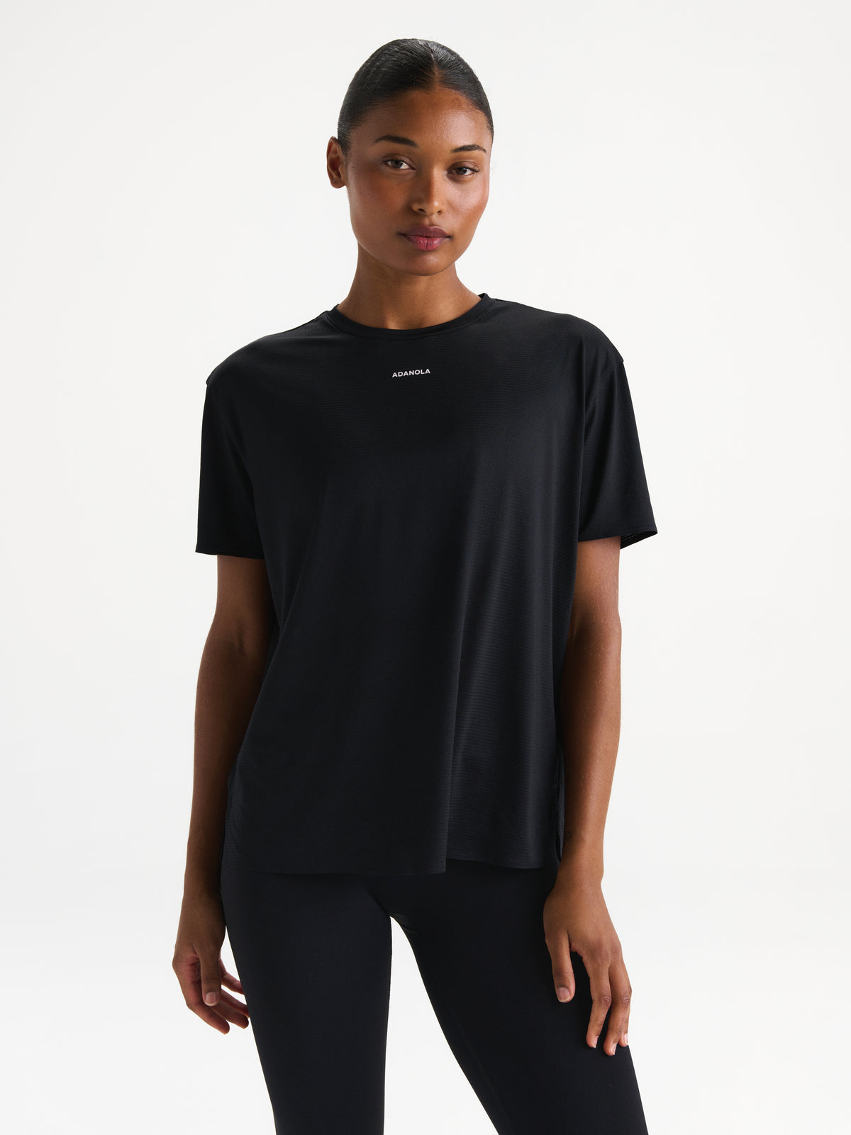 Mesh Active Short Sleeve T-shirt - Black