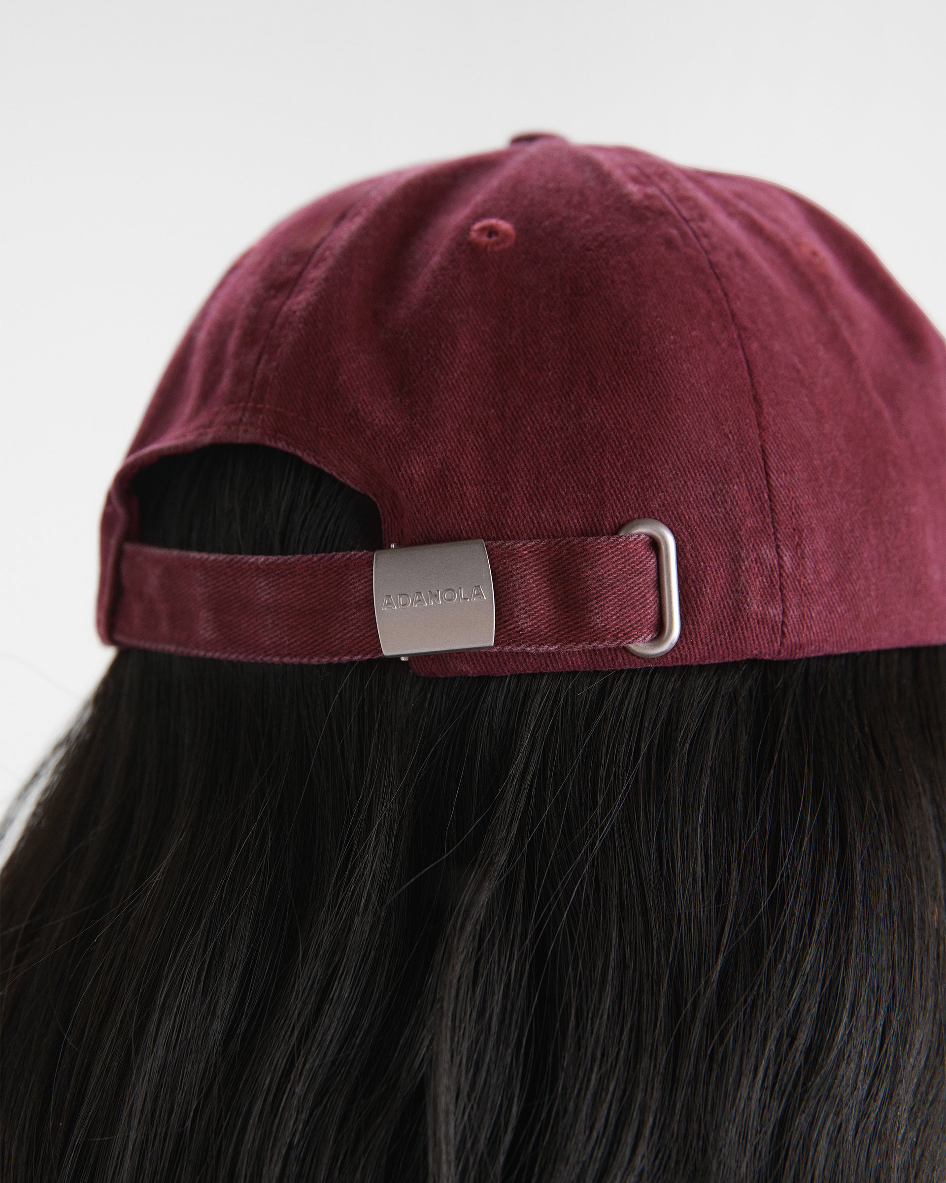 Adanola Sport Washed Cap - Damson Red