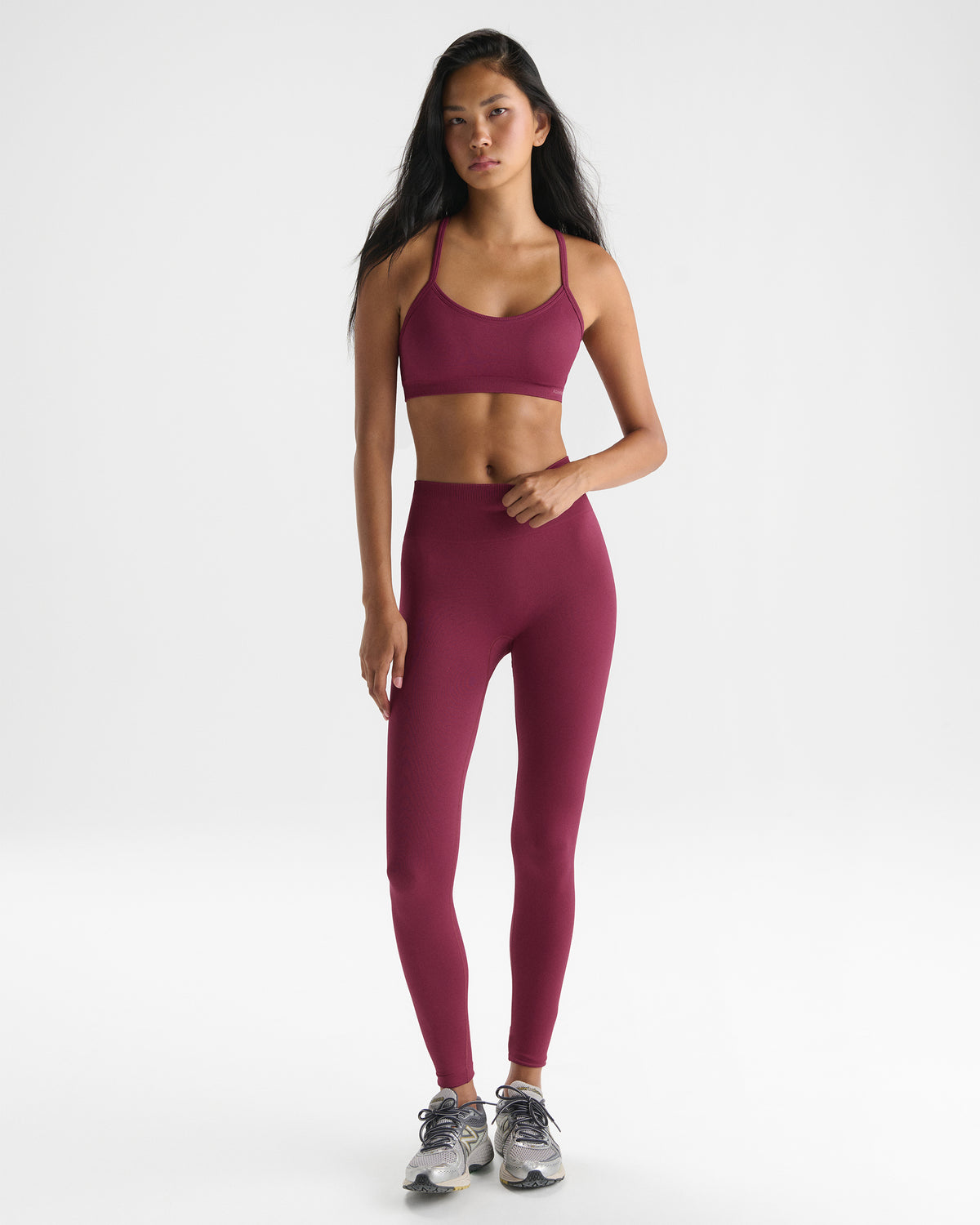 Classic Seamless Leggings - Berry Red