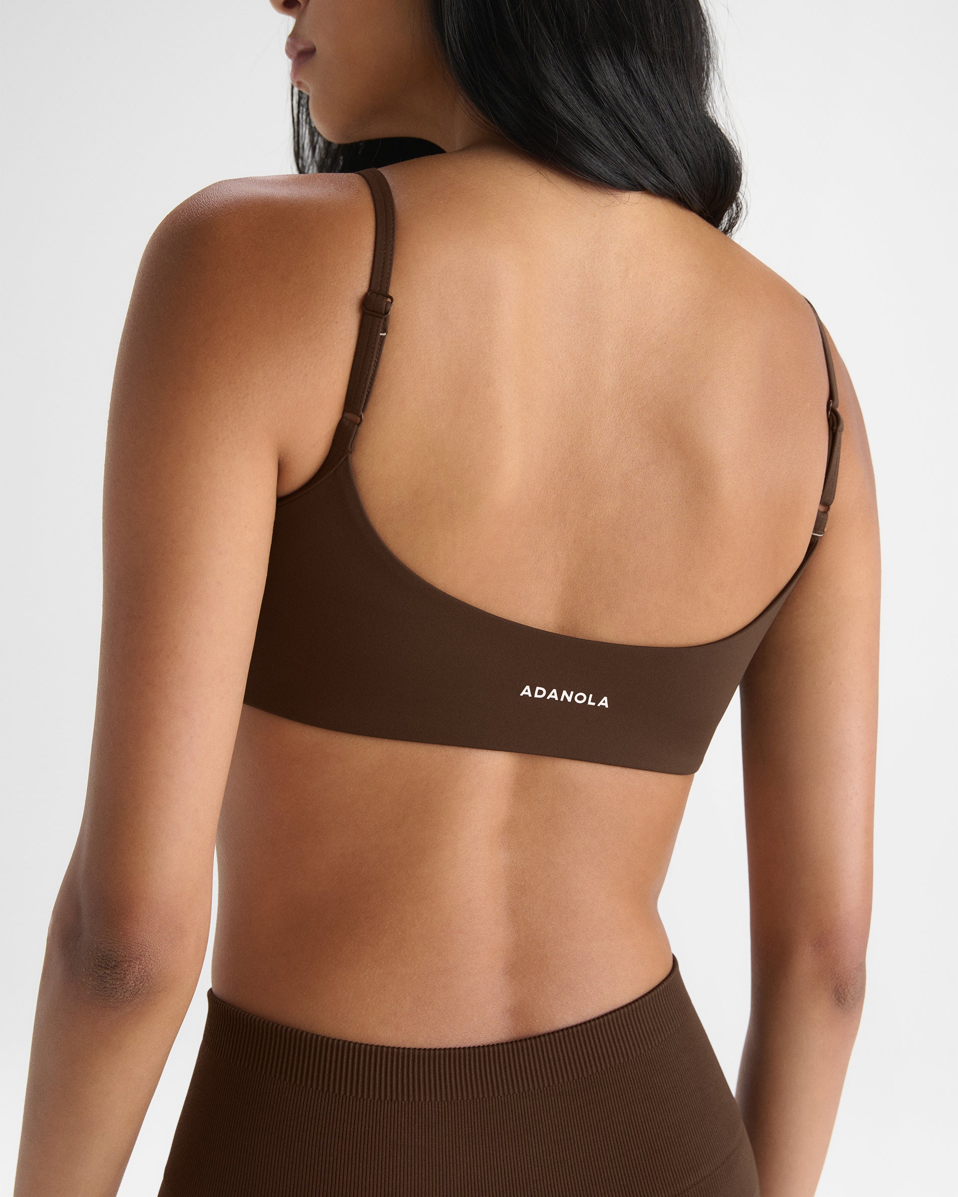 Ultimate Minimal Strappy Bra - Chocolate Brown