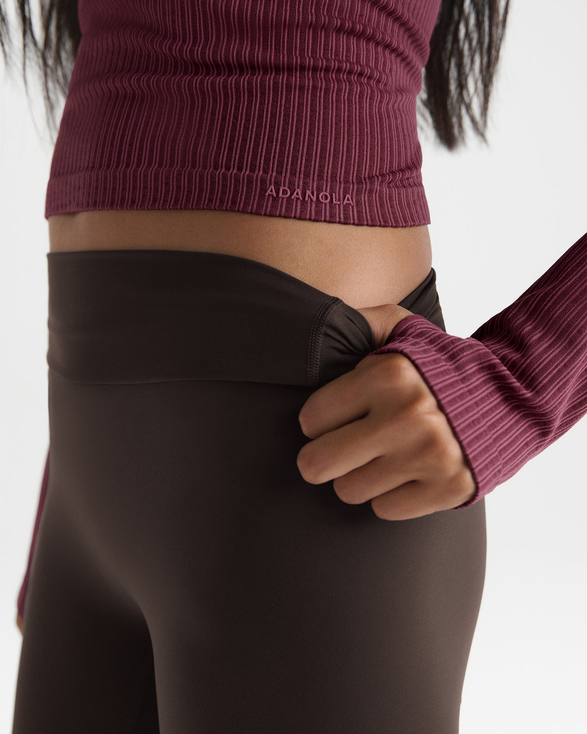 Classic Seamless Long Sleeve Top - Raspberry Stripe