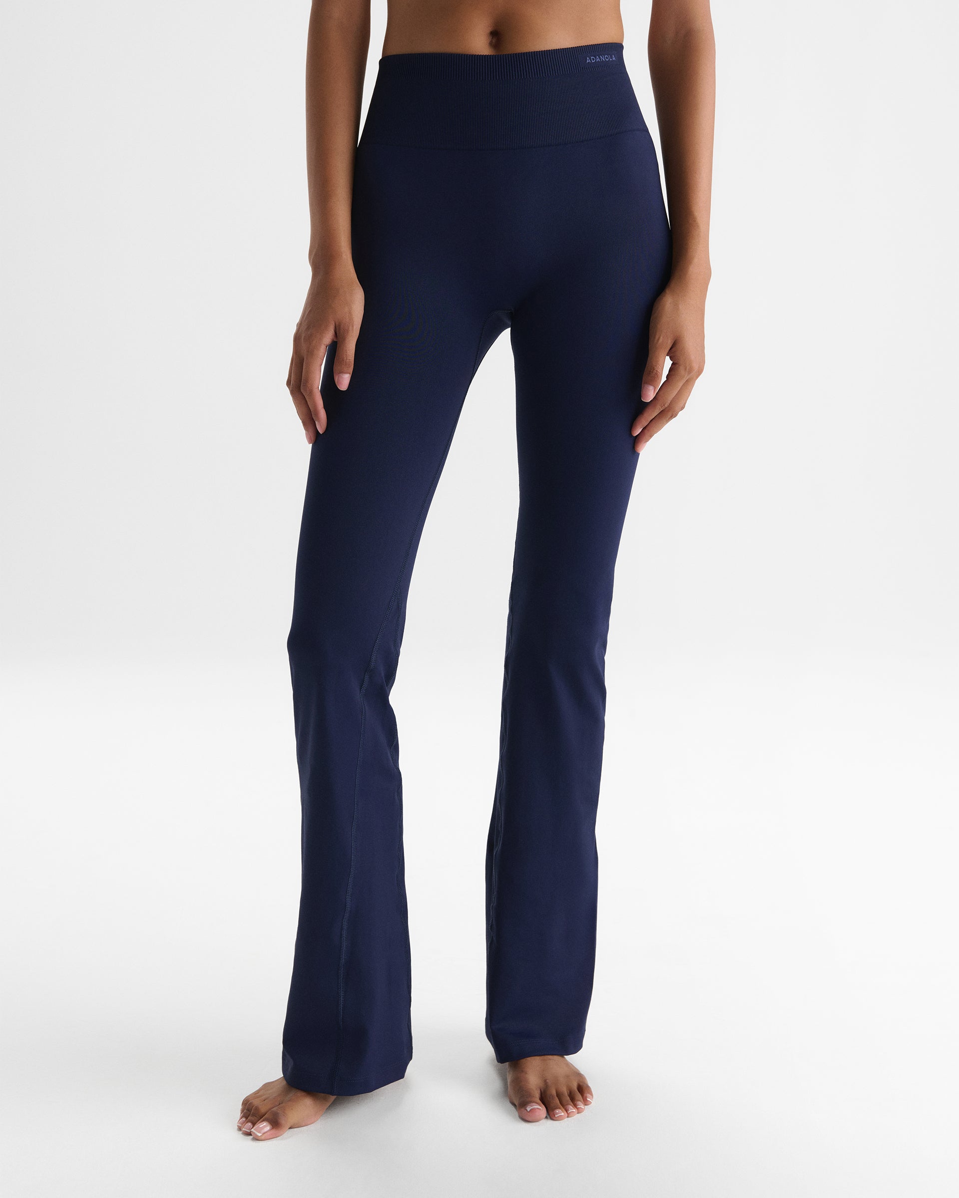 Classic Seamless Flared Leggings - Navy Blue
