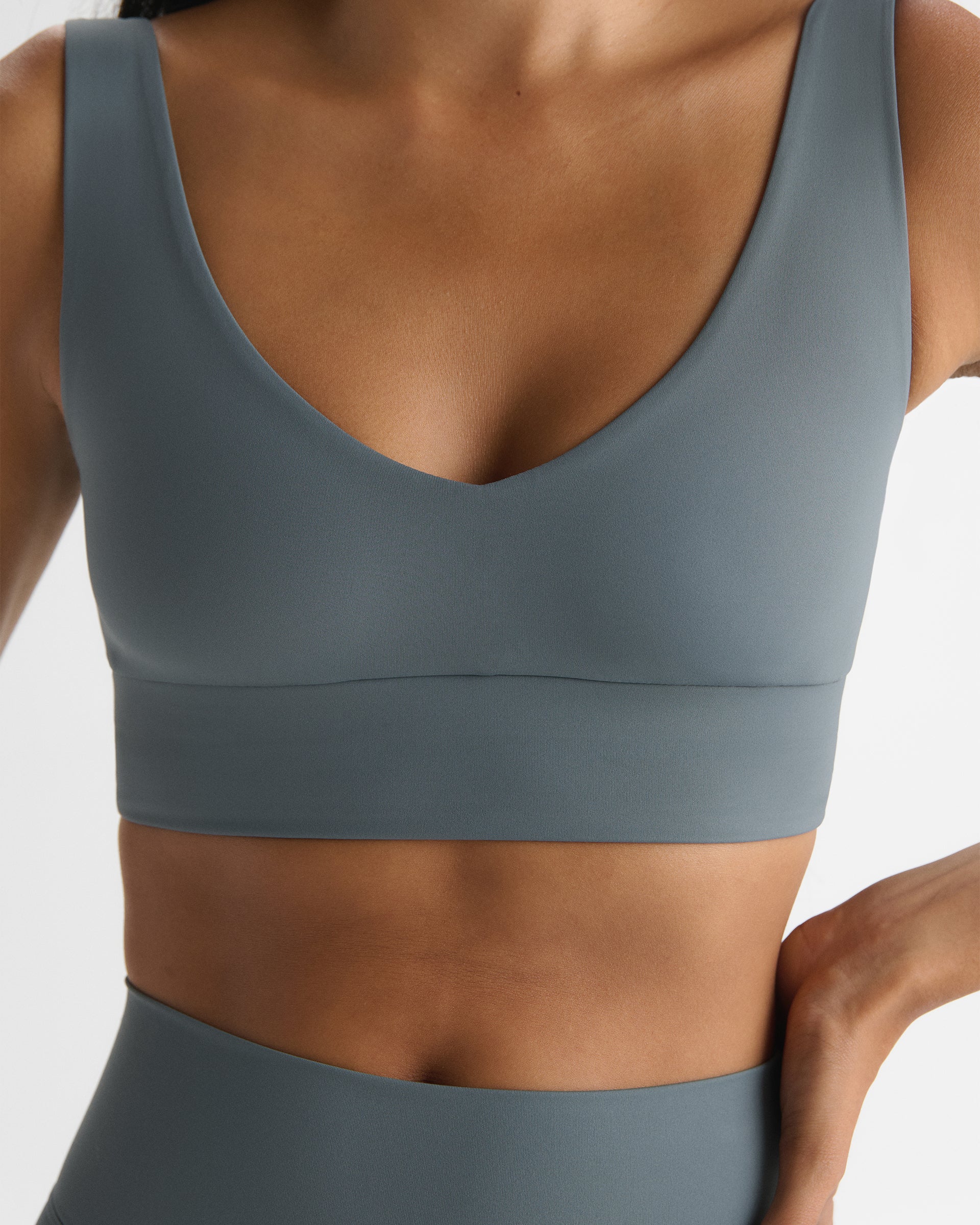 Ultimate V-Neck Bra - Storm Blue