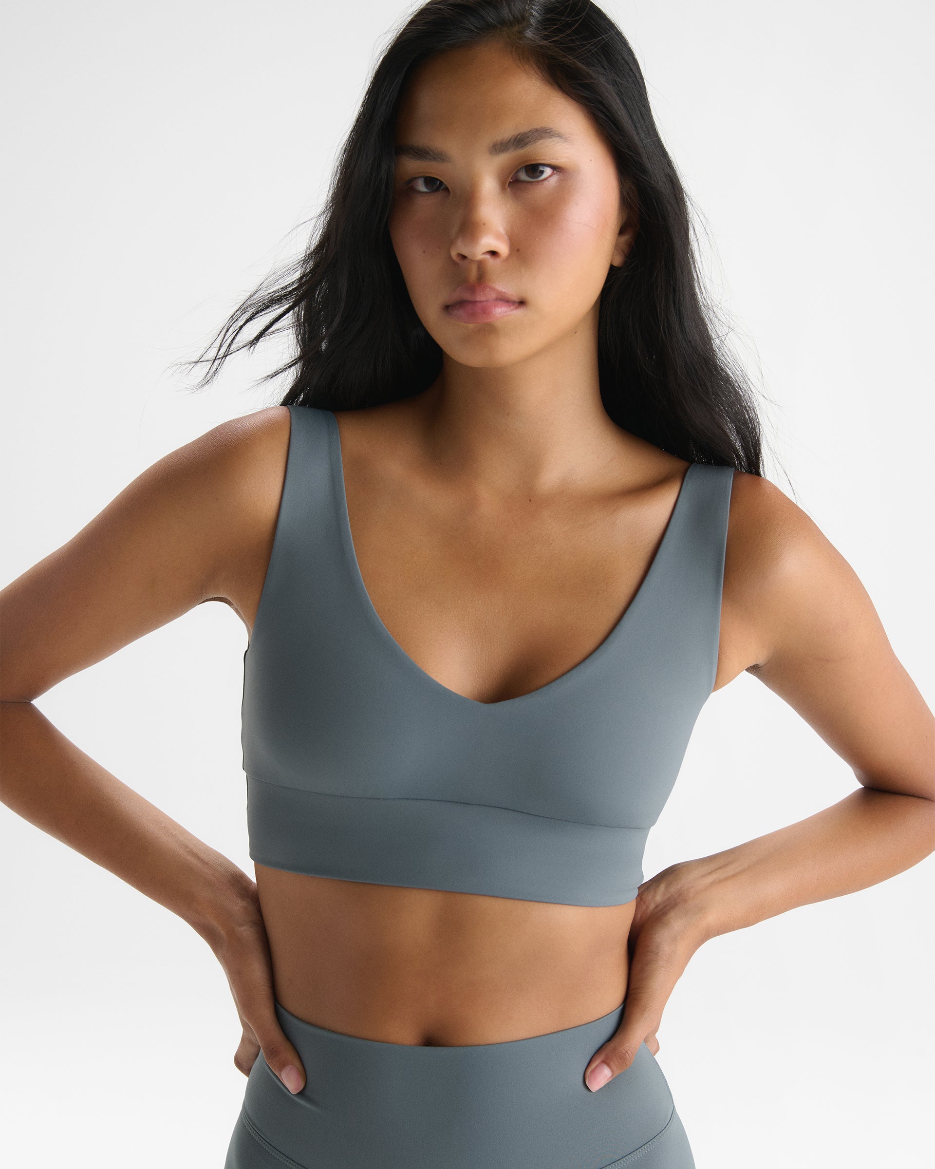 Ultimate V-Neck Bra - Storm Blue