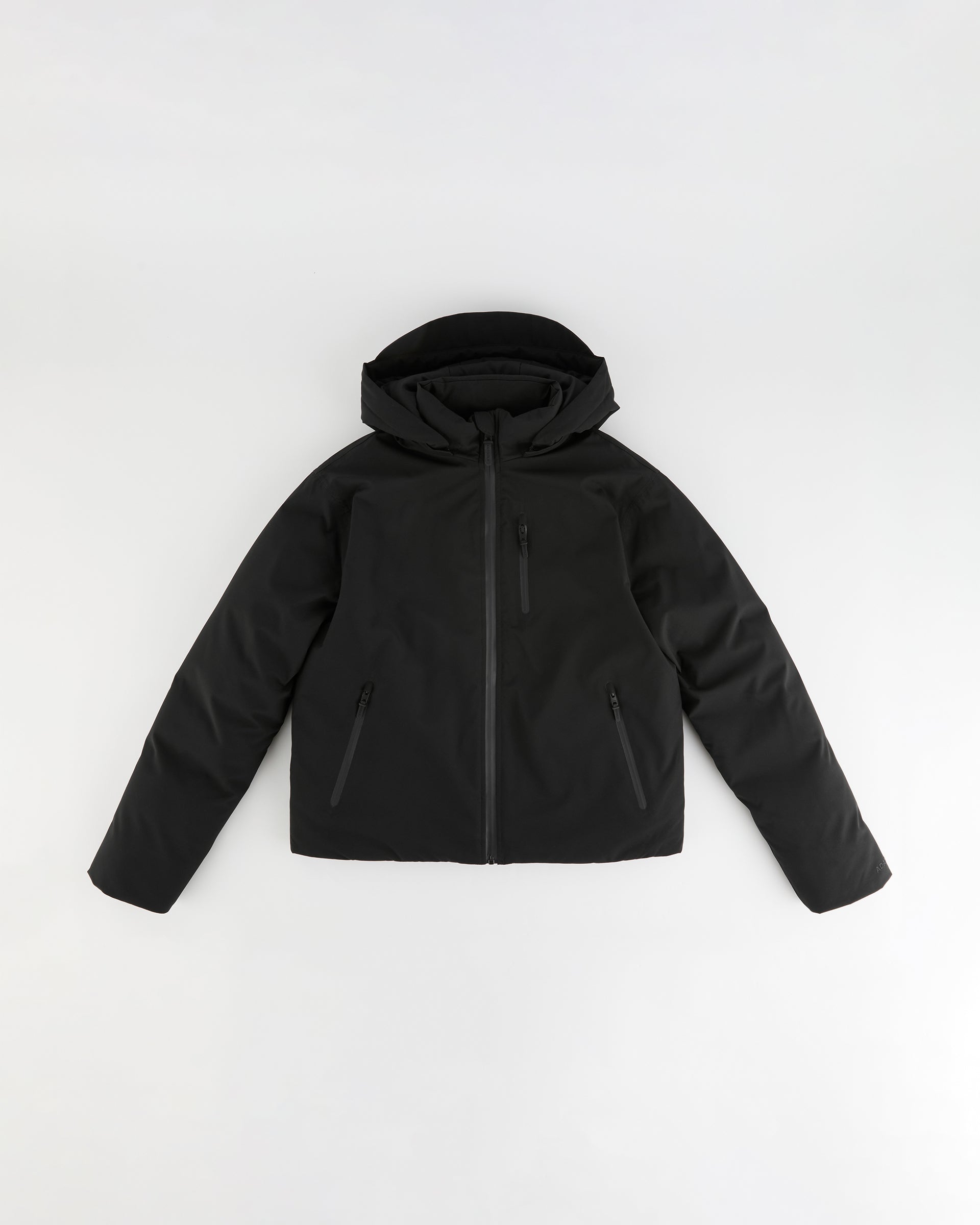 Hooded Waterproof Coat - Black
