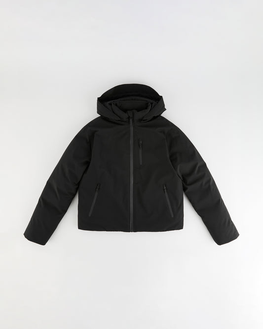 Hooded Waterproof Coat - Black