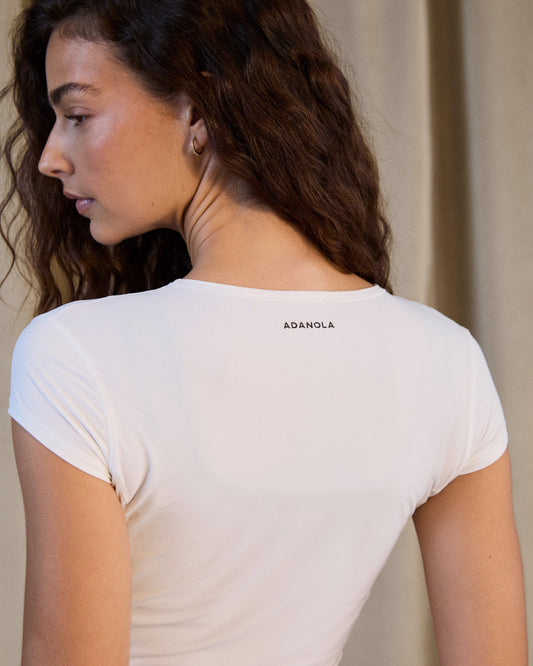 Soft Touch Cap Sleeve Top - White