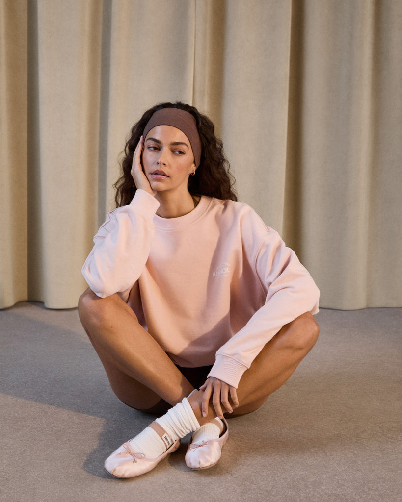 Closed Embroidered Sweatshirt - Milkshake Pink